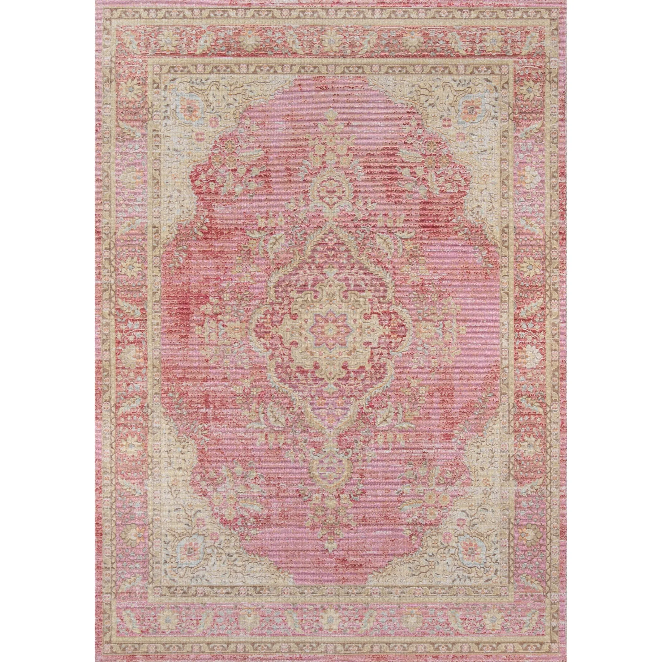 Skyline Decor Pink Isabella Rugs in Runner Shape - Big
