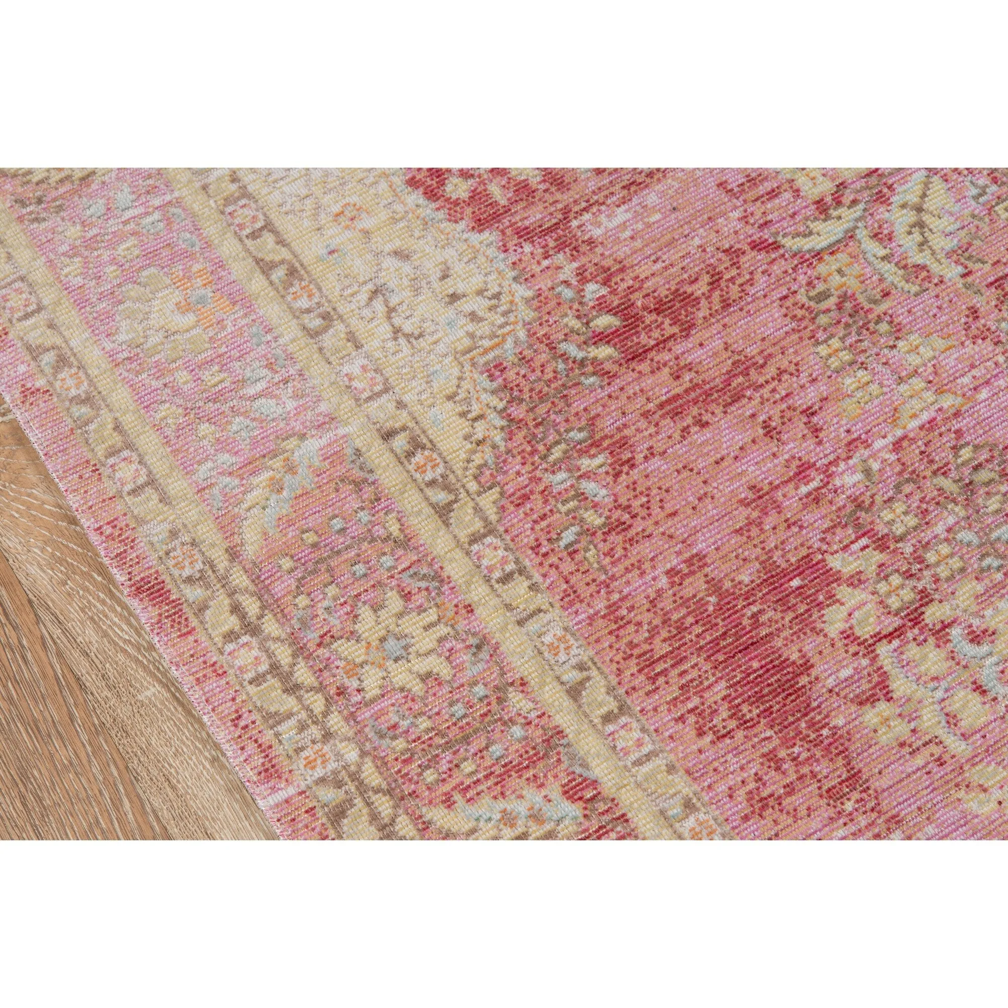 Skyline Decor Pink Isabella Rugs in Runner Shape - Big