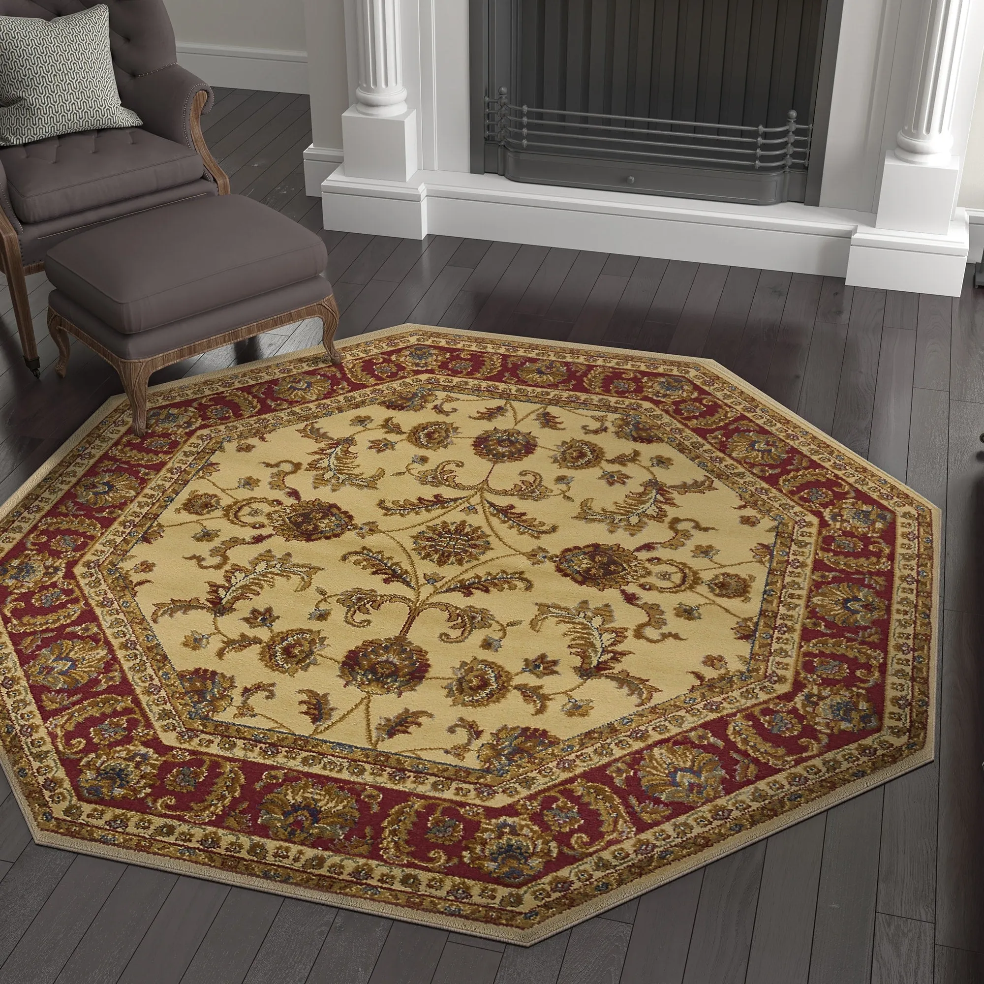 Soho Traditional Floral Indoor Area Rug