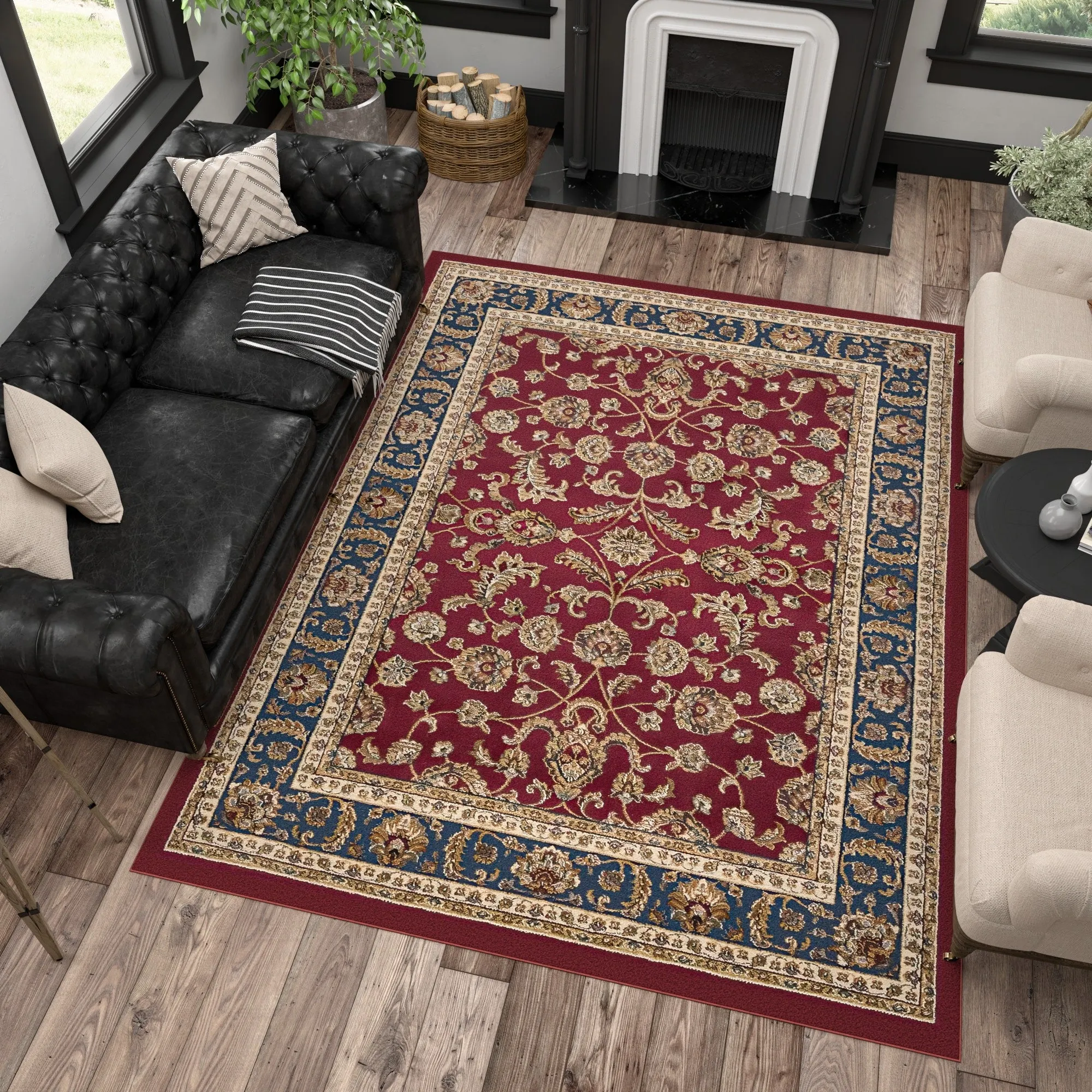Soho Traditional Floral Indoor Area Rug
