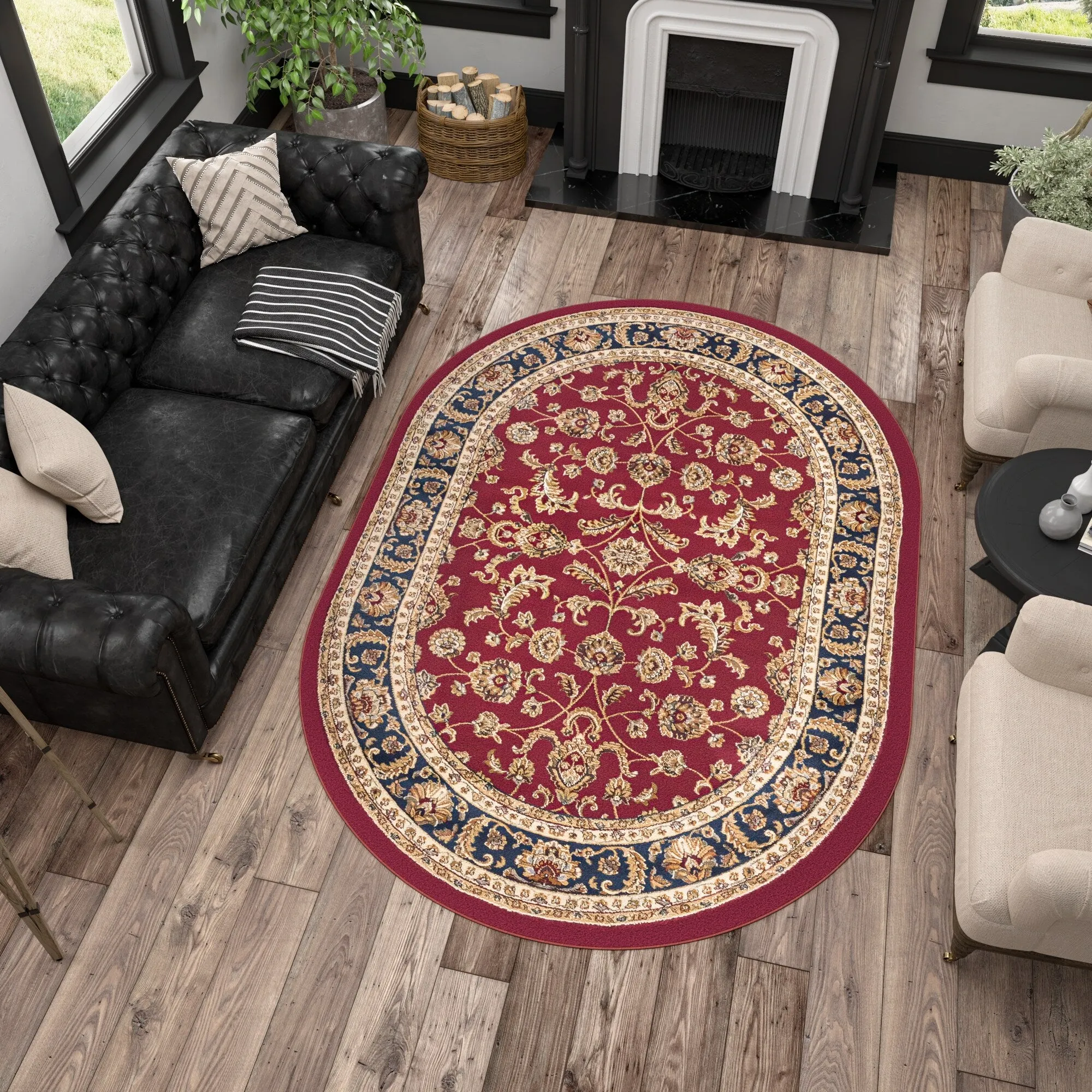 Soho Traditional Floral Indoor Area Rug
