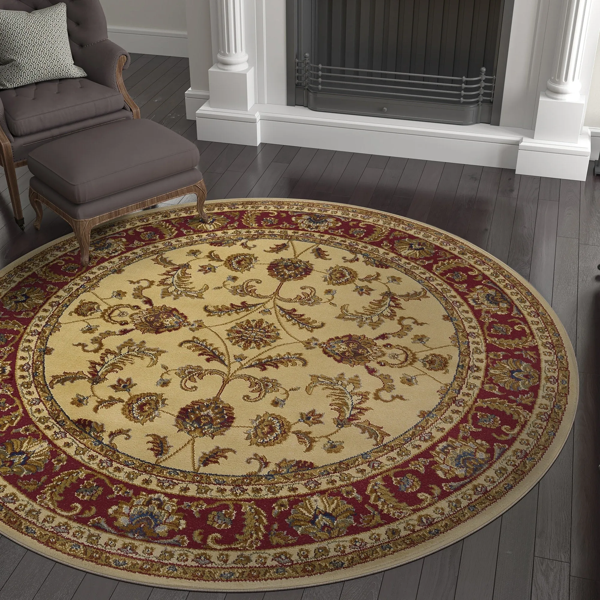 Soho Traditional Floral Indoor Area Rug