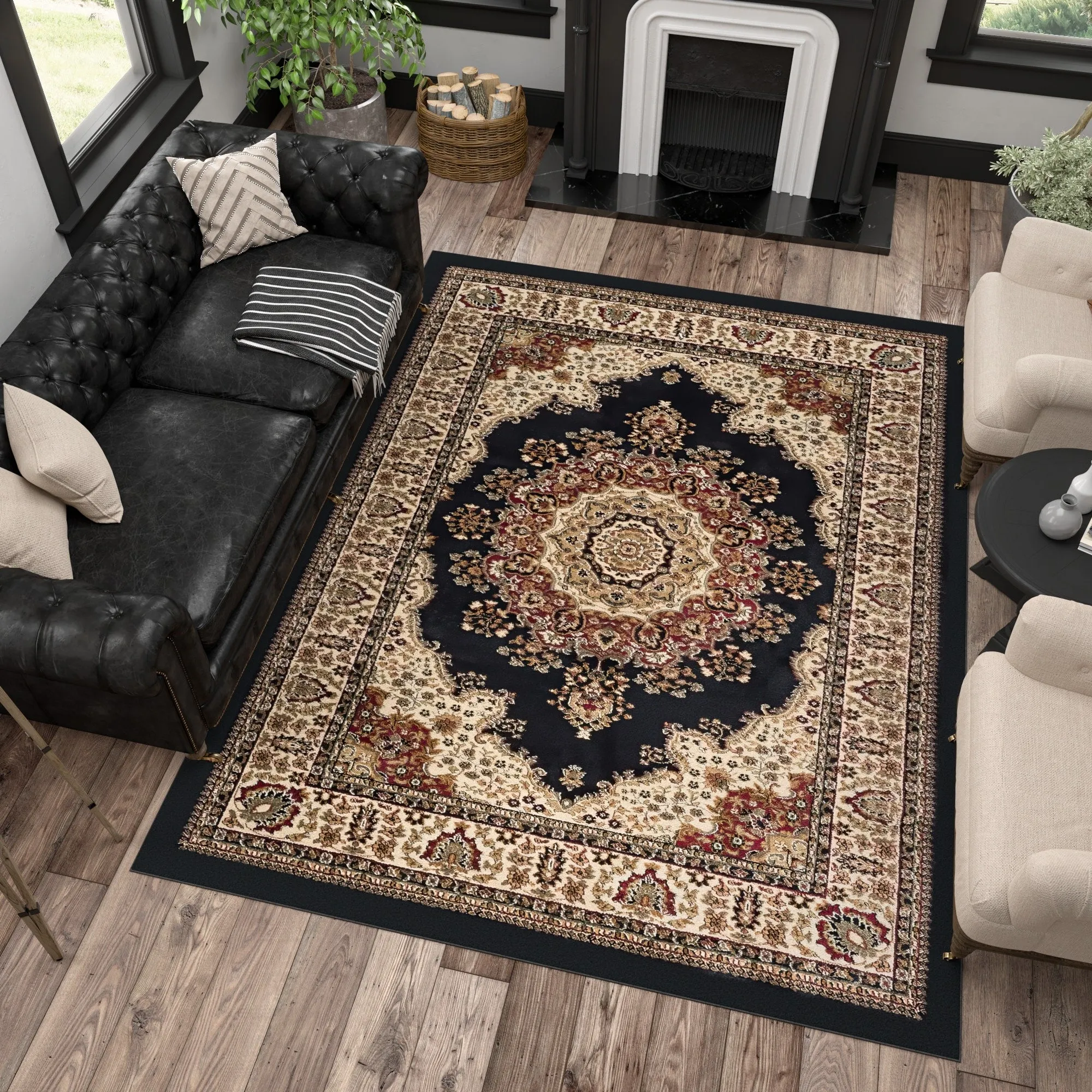 Soho Traditional Medallion Indoor Area Rug