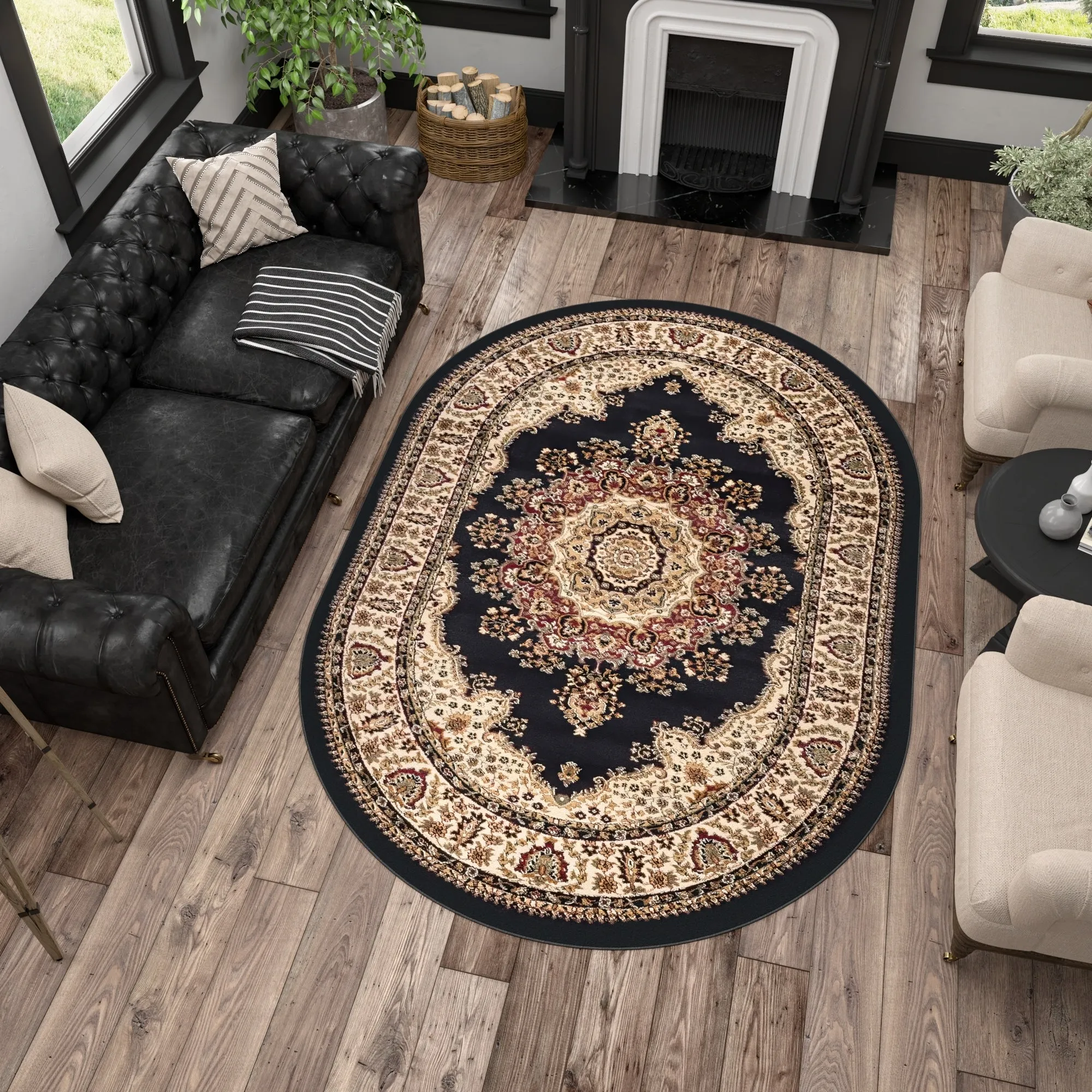 Soho Traditional Medallion Indoor Area Rug