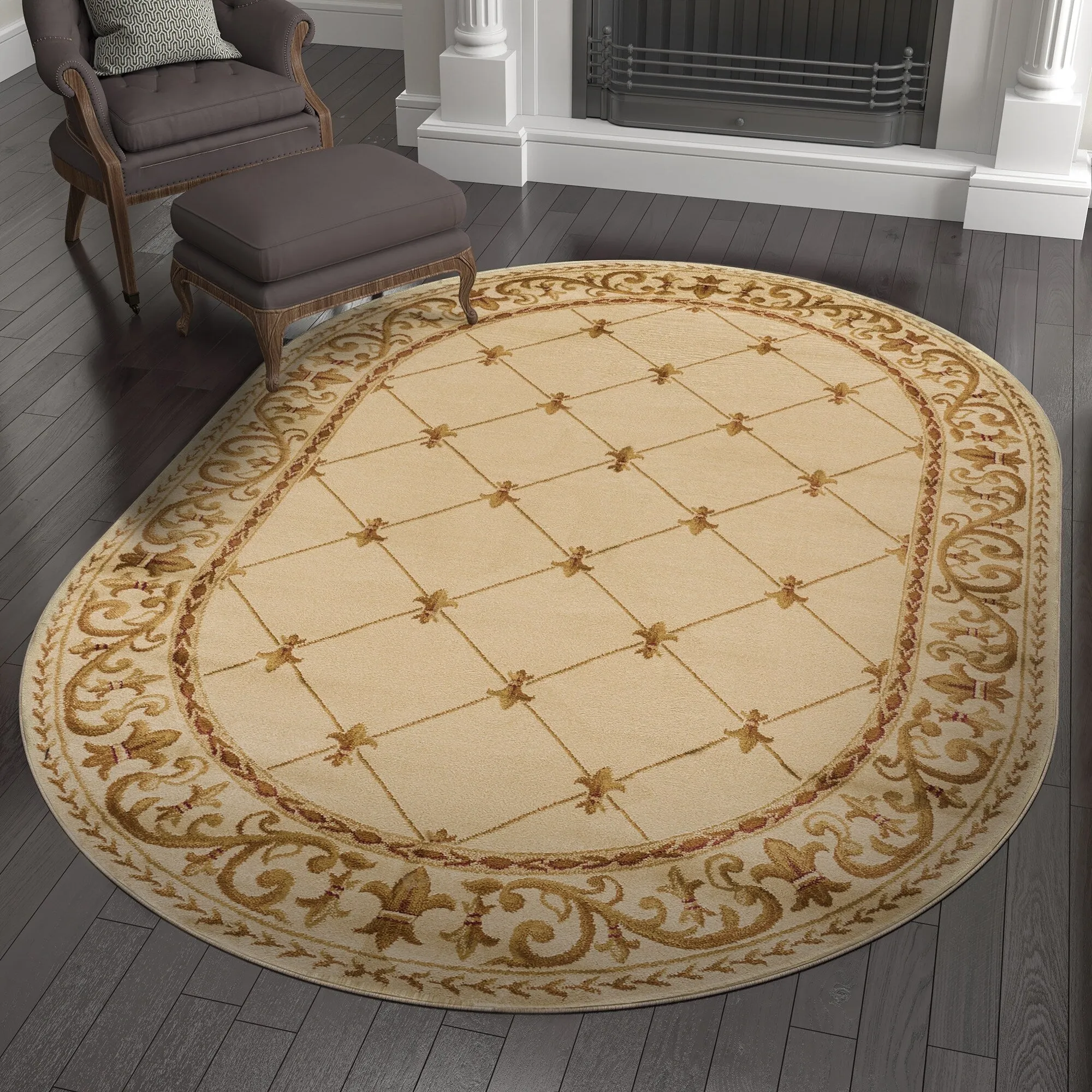 Soho Traditional Scroll Indoor Area Rug