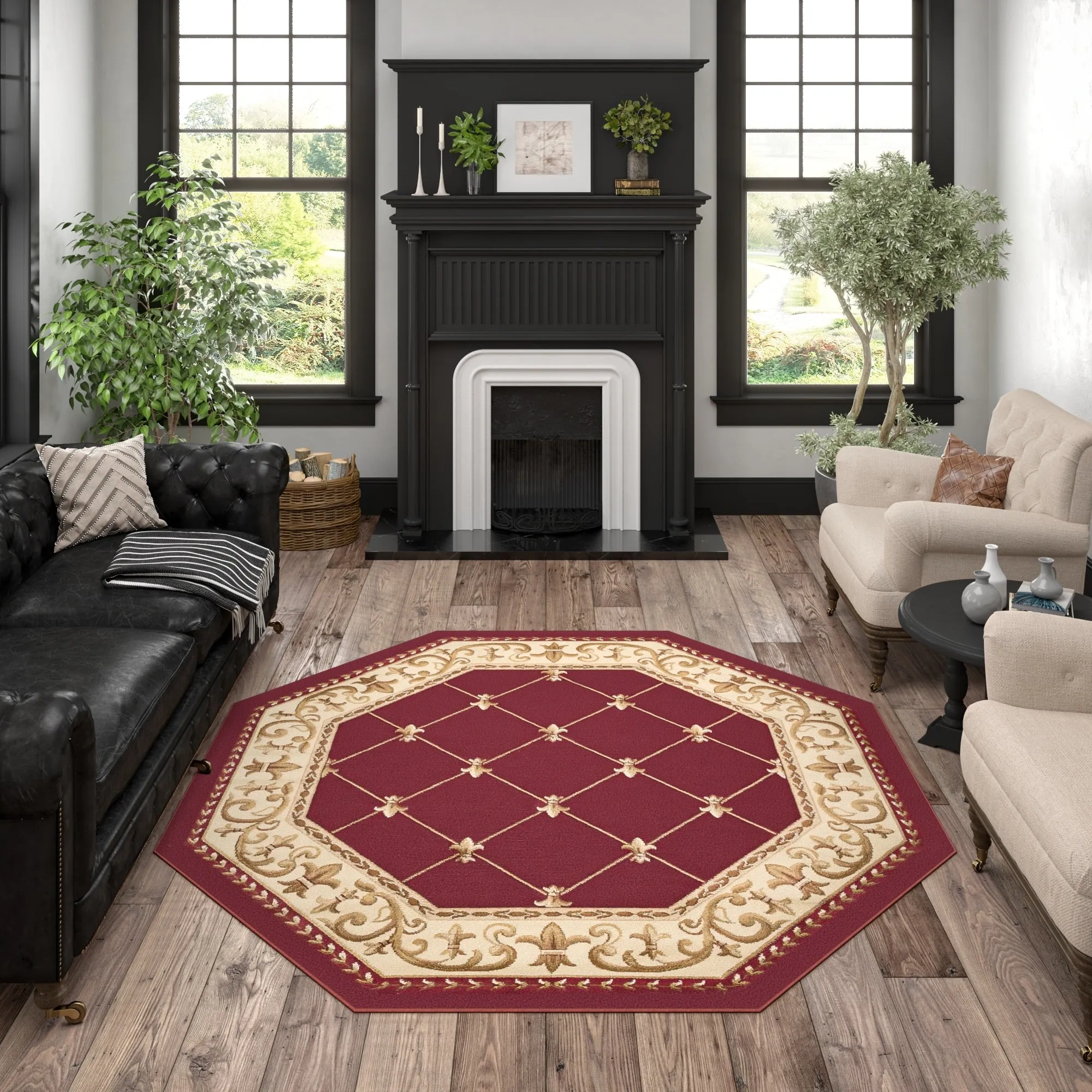 Soho Traditional Scroll Indoor Area Rug