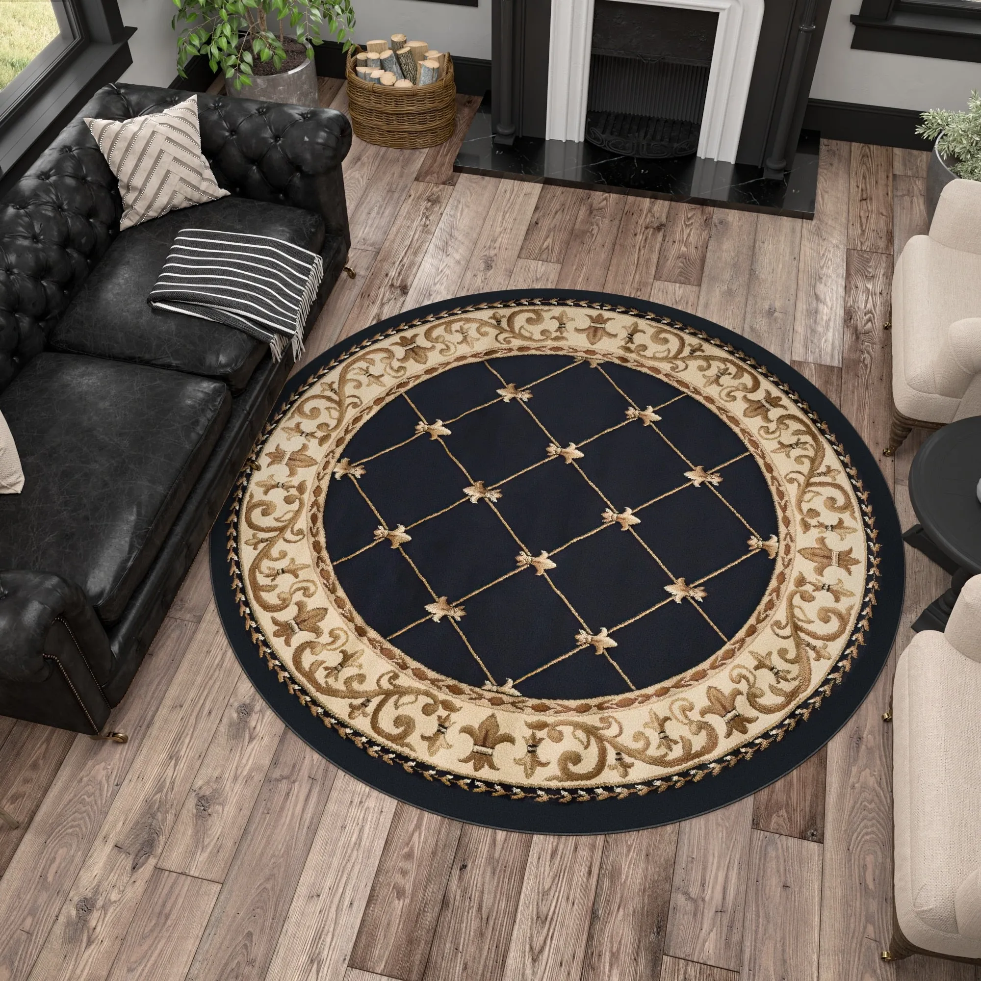 Soho Traditional Scroll Indoor Area Rug