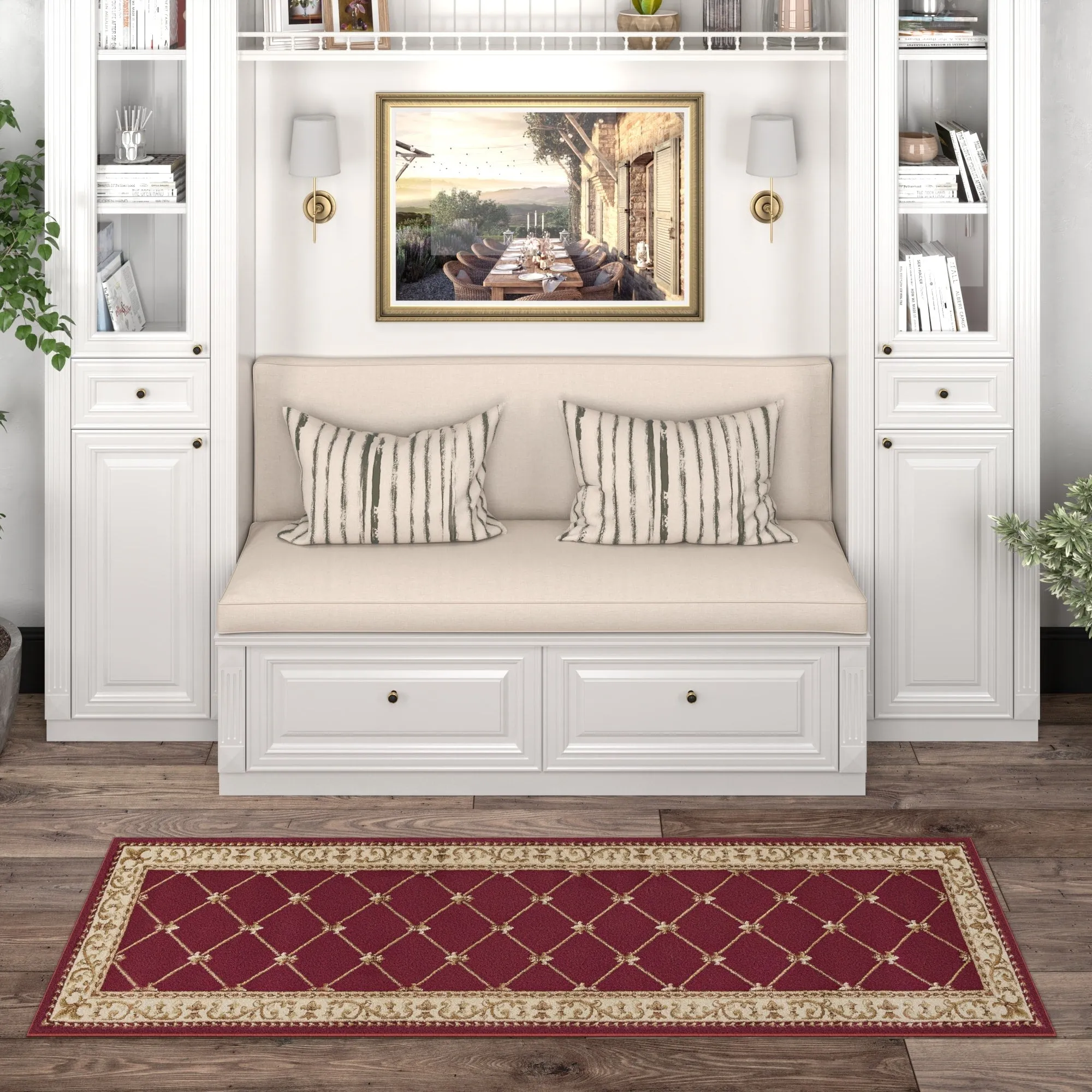 Soho Traditional Scroll Indoor Area Rug