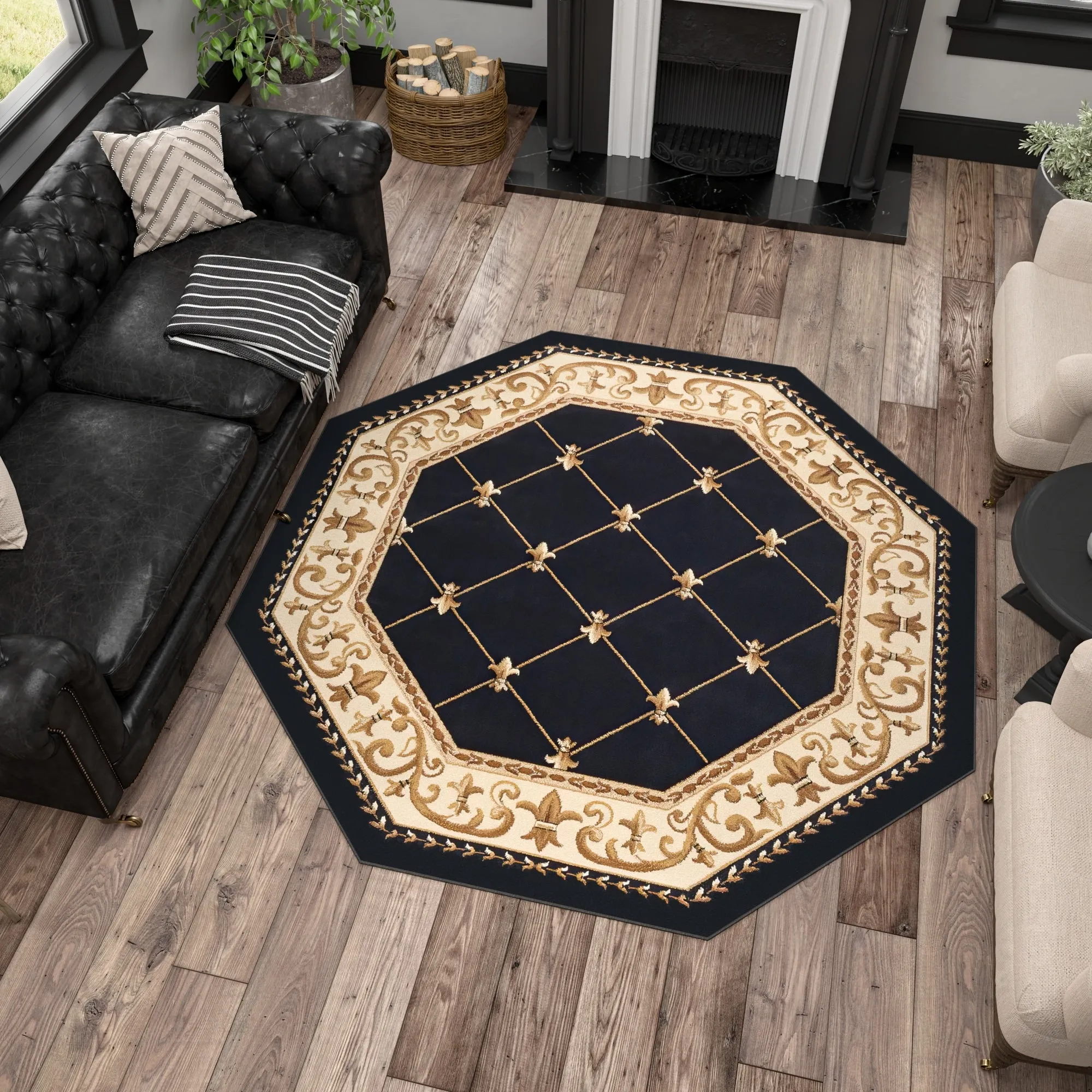 Soho Traditional Scroll Indoor Area Rug