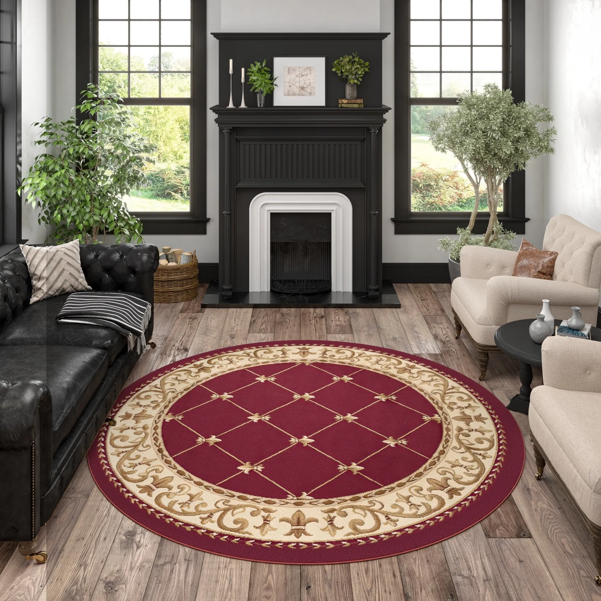 Soho Traditional Scroll Indoor Area Rug