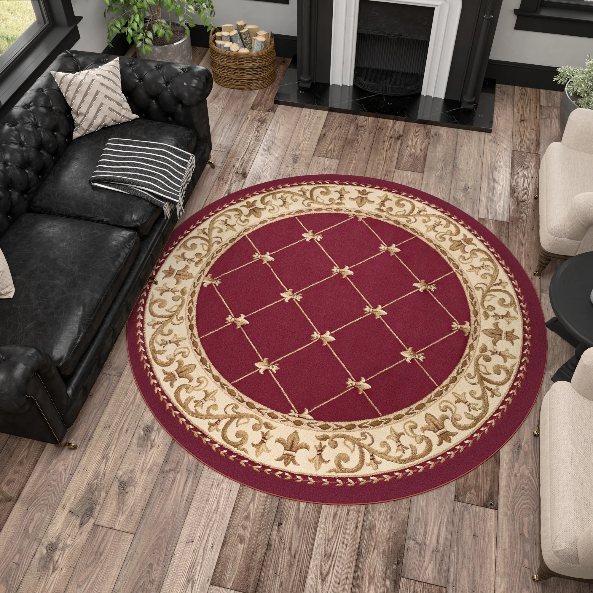 Soho Traditional Scroll Indoor Area Rug