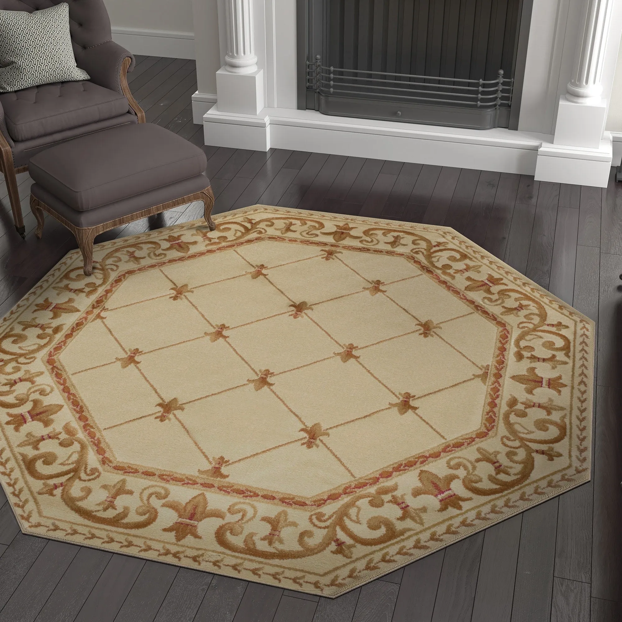 Soho Traditional Scroll Indoor Area Rug