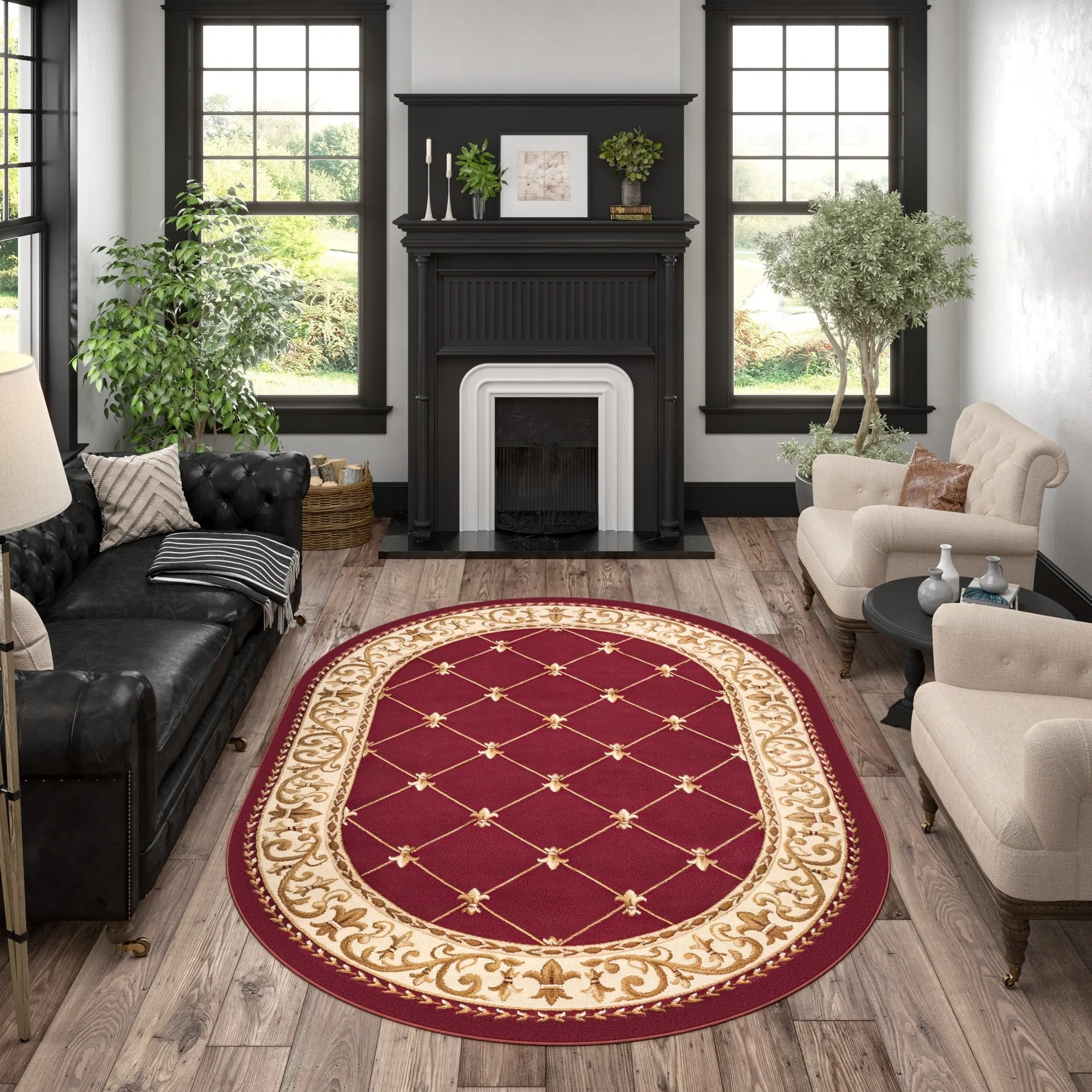 Soho Traditional Scroll Indoor Area Rug