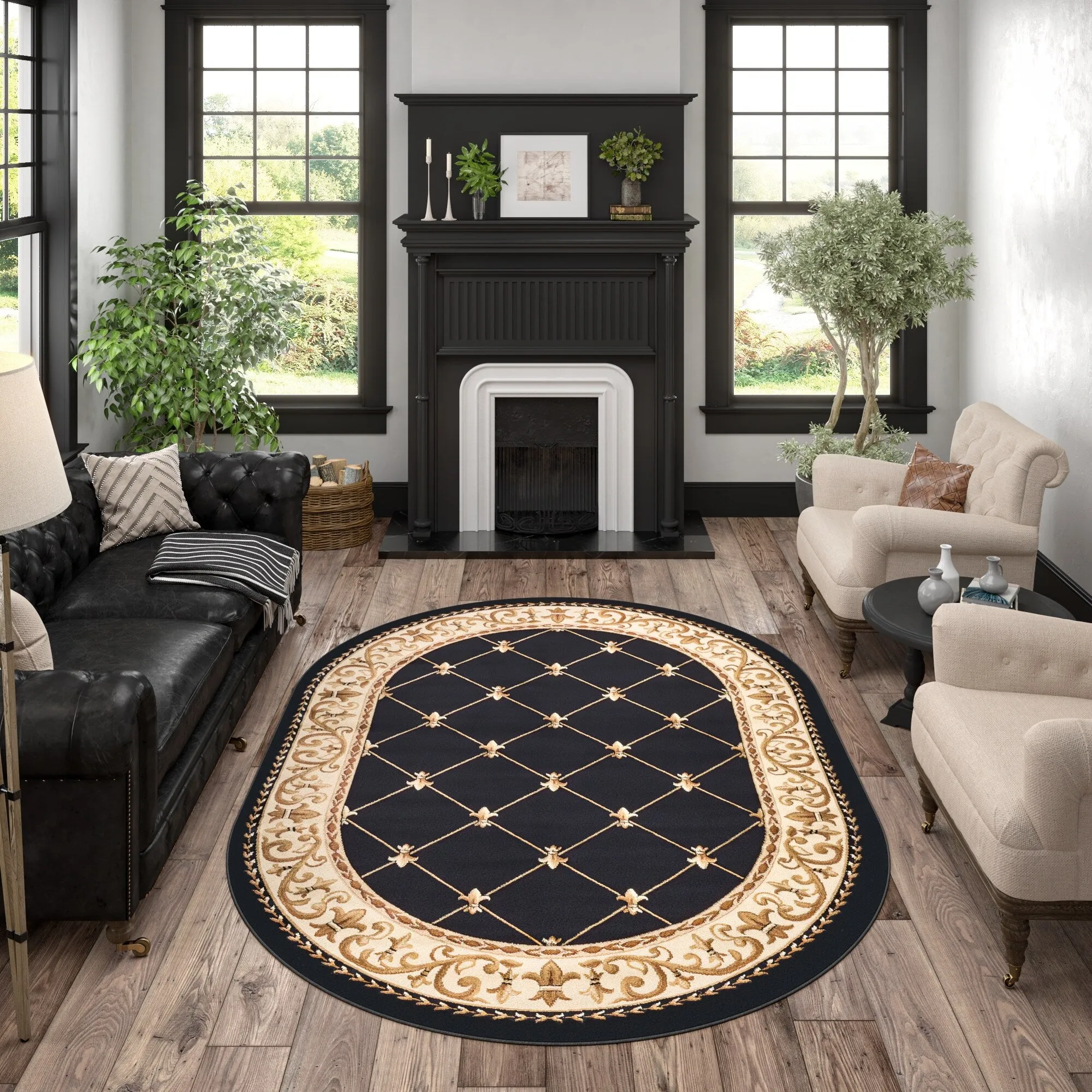 Soho Traditional Scroll Indoor Area Rug