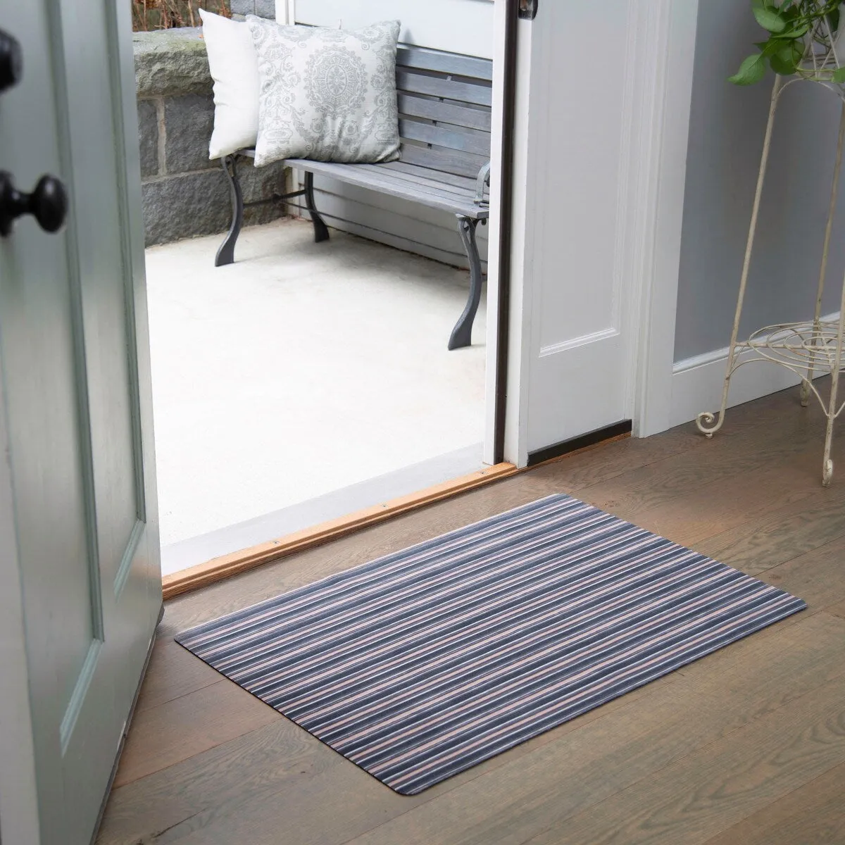 SoHome Smooth Step Striped Machine Washable Kitchen Mat. 24x35