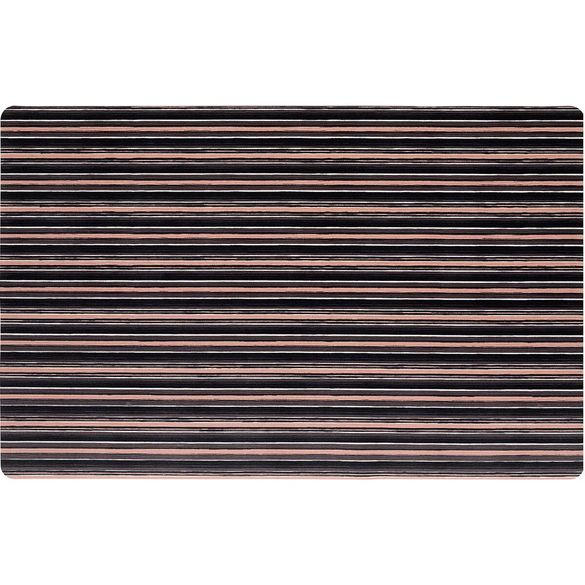 SoHome Smooth Step Striped Machine Washable Kitchen Mat. 24x35
