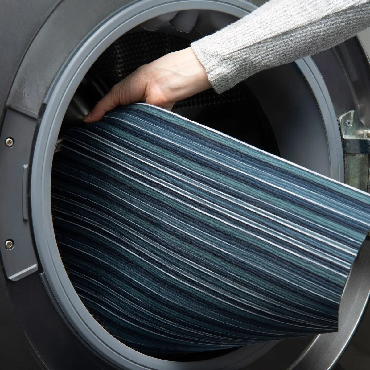 SoHome Smooth Step Striped Machine Washable Kitchen Mat. 24x35