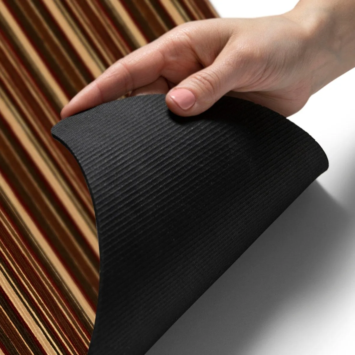 SoHome Smooth Step Striped Machine Washable Kitchen Mat. 24x35