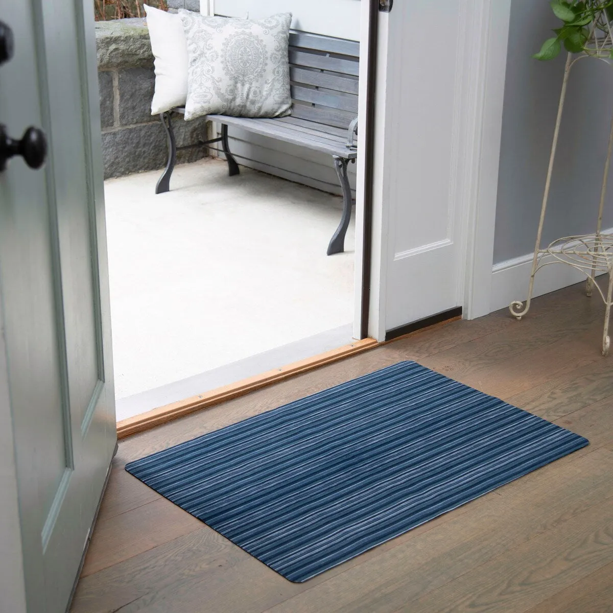 SoHome Smooth Step Striped Machine Washable Kitchen Mat. 24x35