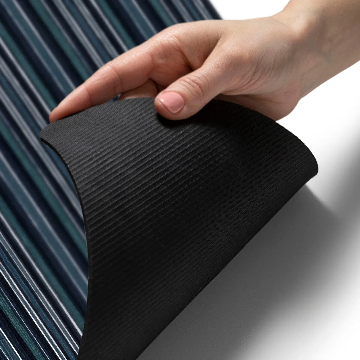 SoHome Smooth Step Striped Machine Washable Kitchen Mat. 24x35