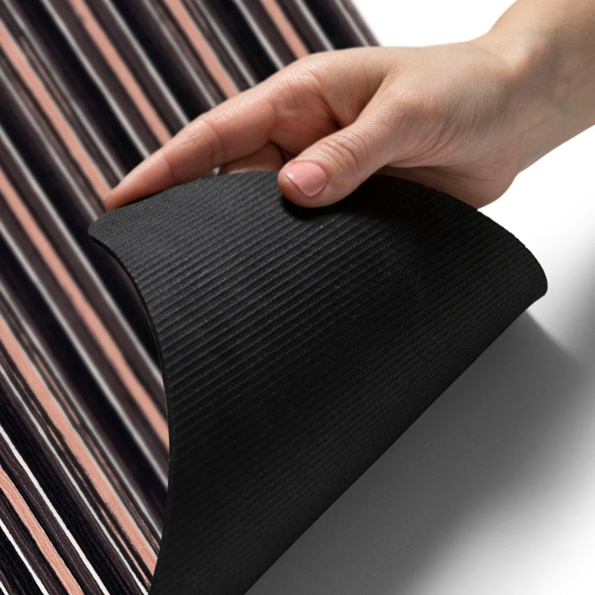 SoHome Smooth Step Striped Machine Washable Kitchen Mat. 24x35