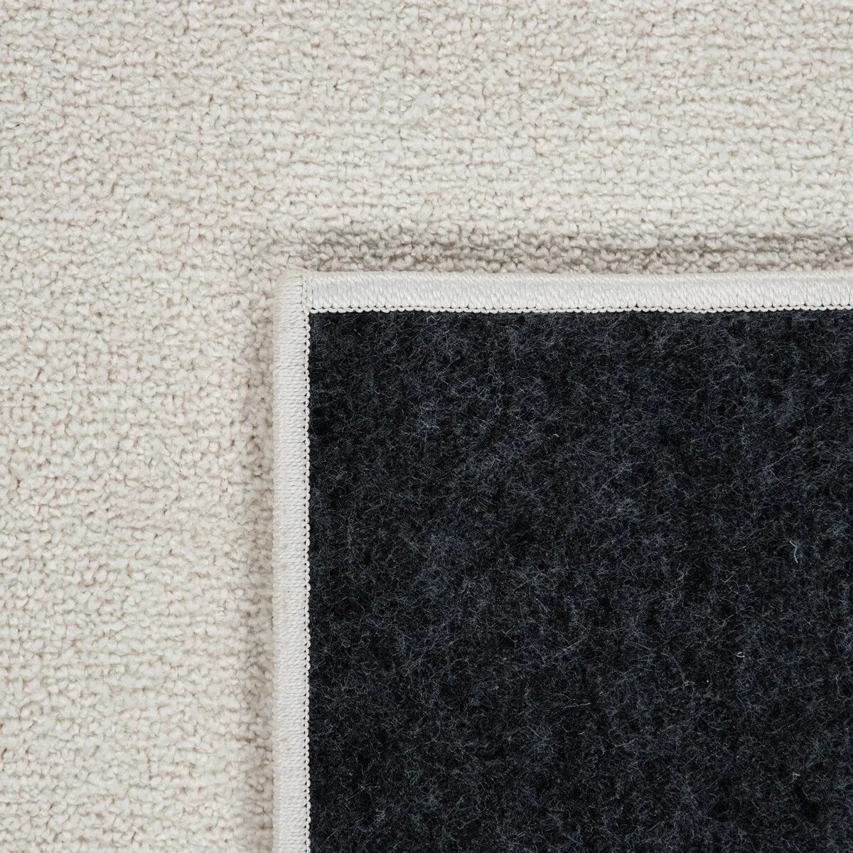 Solid Low-Pile Rug for Living Room in Plain Colors