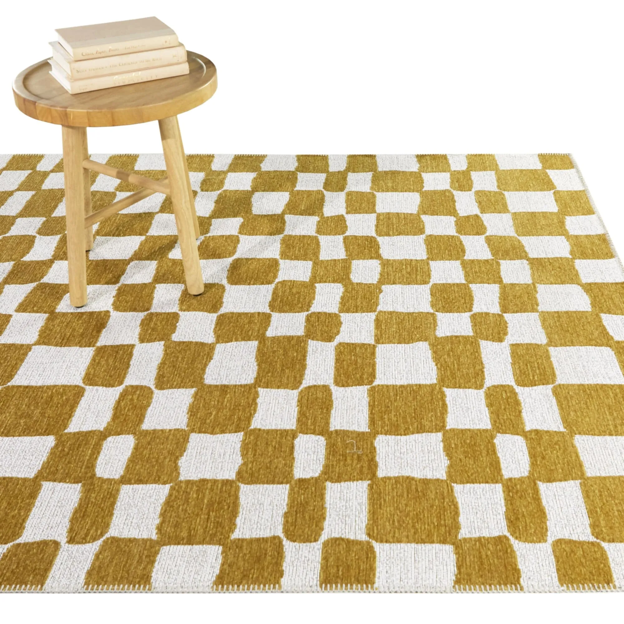 Straker Abstract Checkered Indoor/Outdoor Area Rug