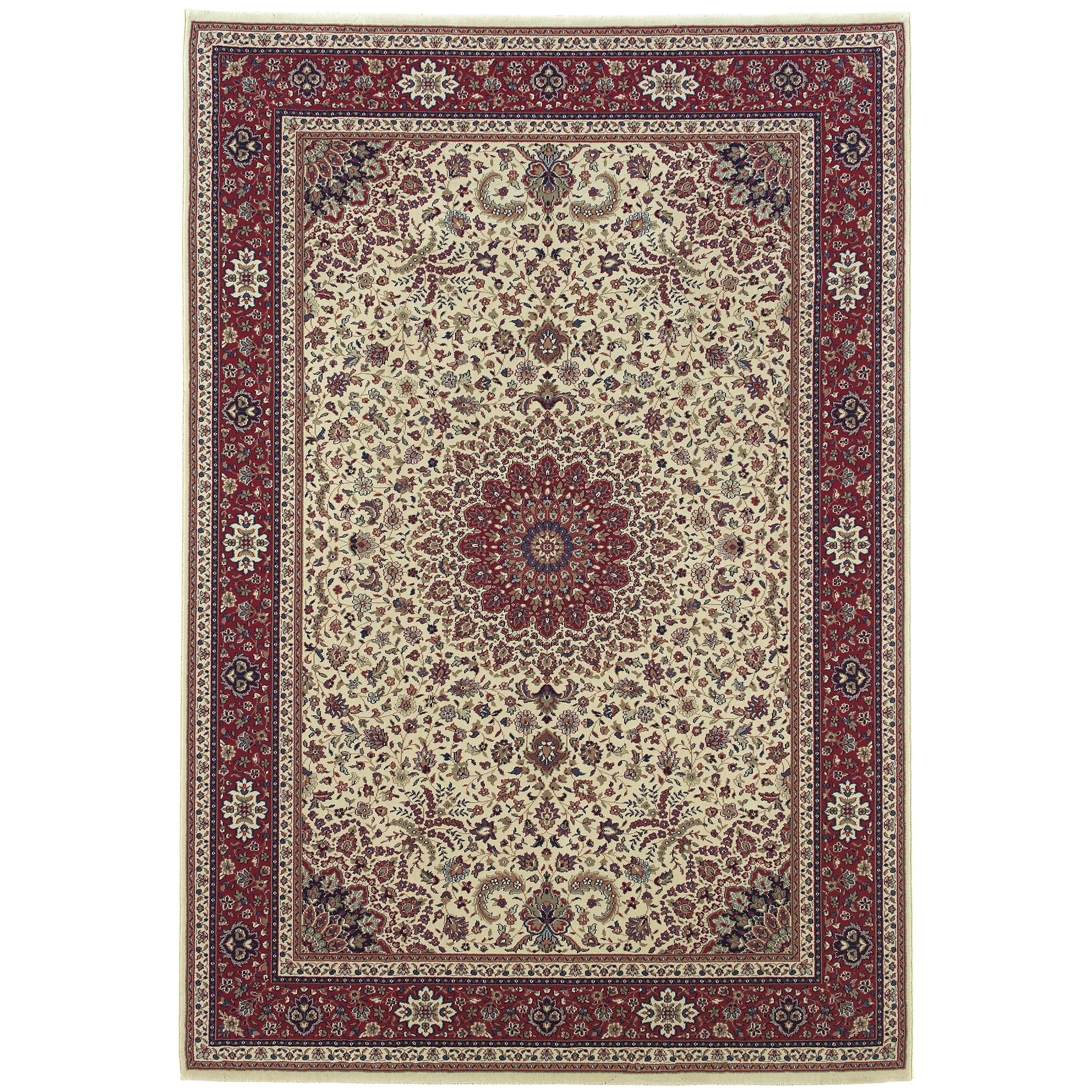 Style Haven Annapolis Persian Flair Blue/ Red Rug