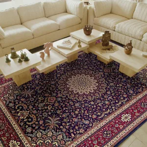 Style Haven Annapolis Persian Flair Blue/ Red Rug