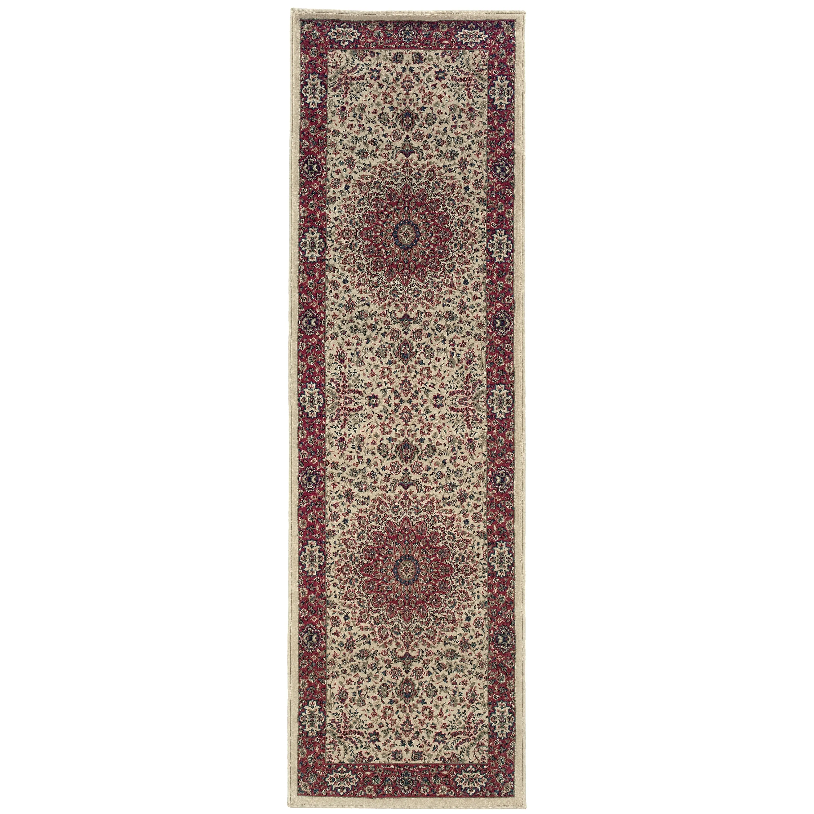 Style Haven Annapolis Persian Flair Blue/ Red Rug