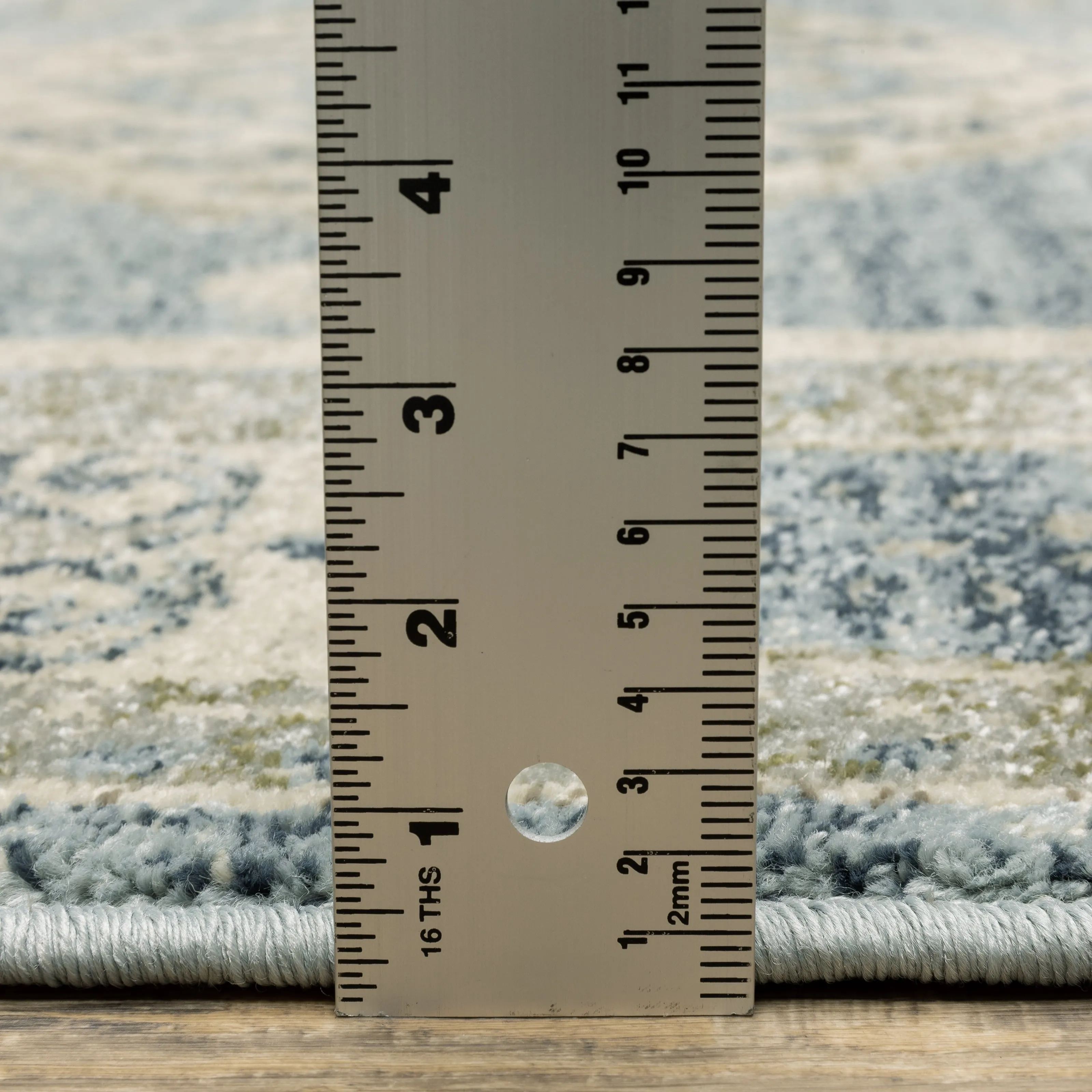 Style Haven Bassel Bordered Medallion Blue/ Grey Indoor Area Rug