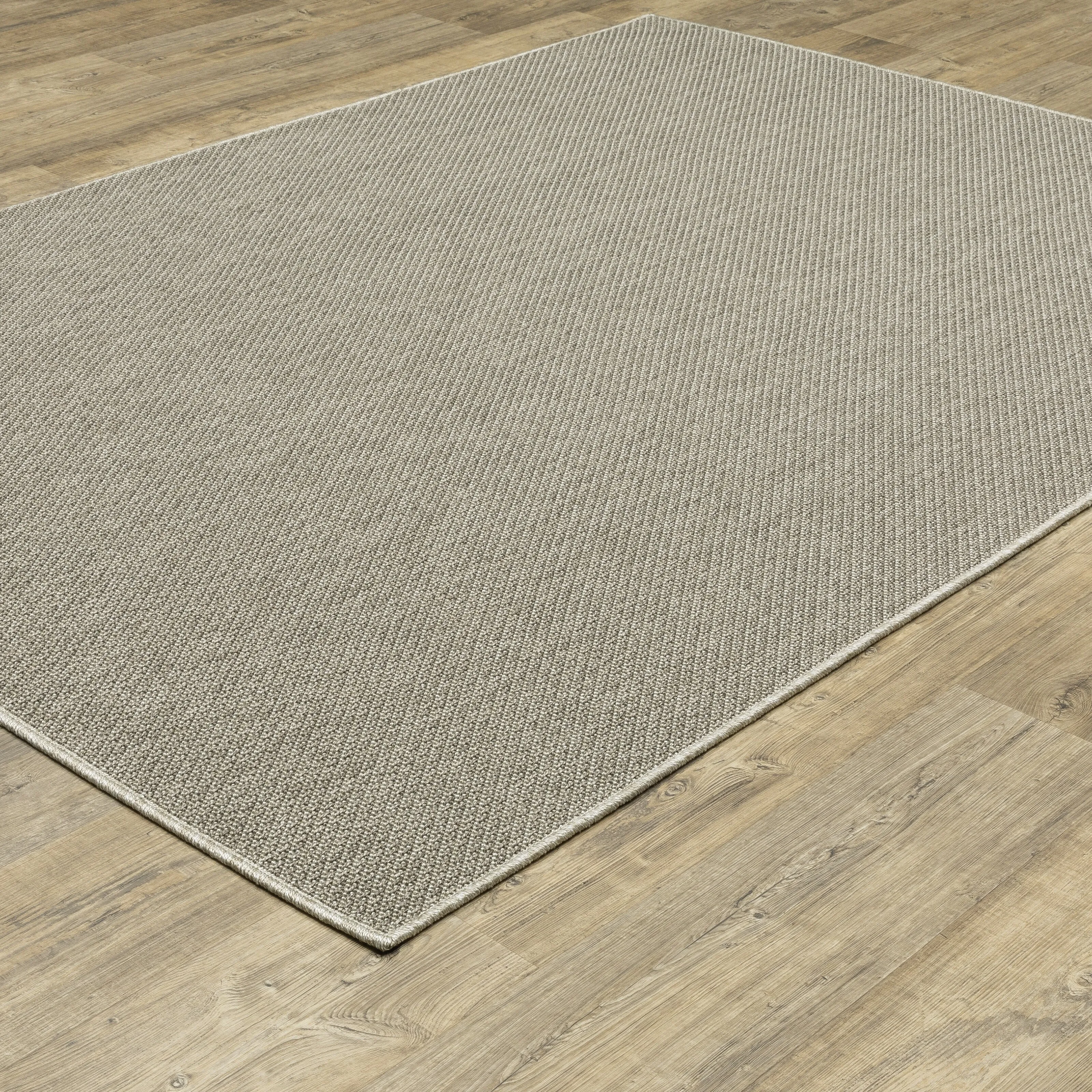 Style Haven Calayan Textured Diamond Grey Ultimate Performance Area Rug~