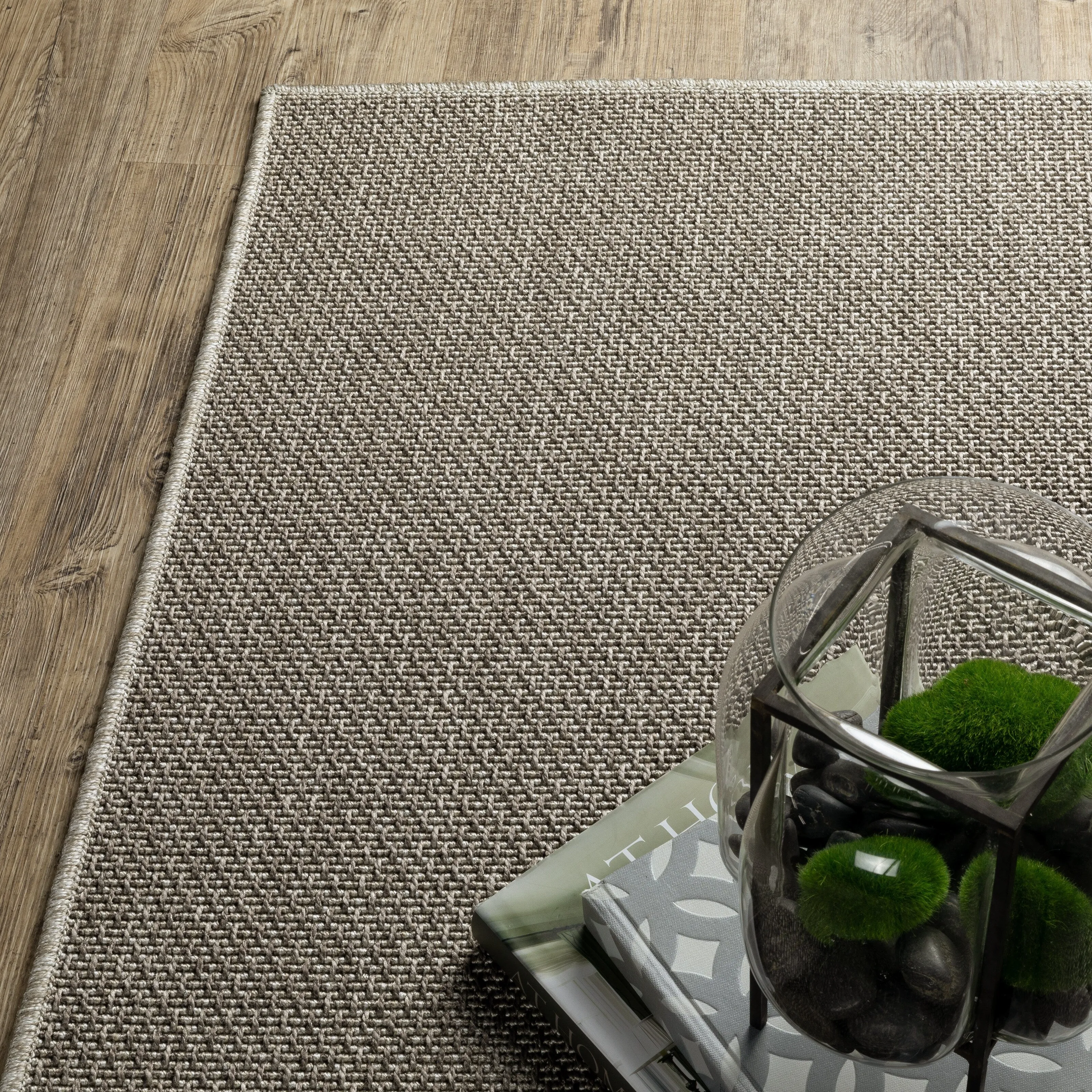 Style Haven Calayan Textured Diamond Grey Ultimate Performance Area Rug~
