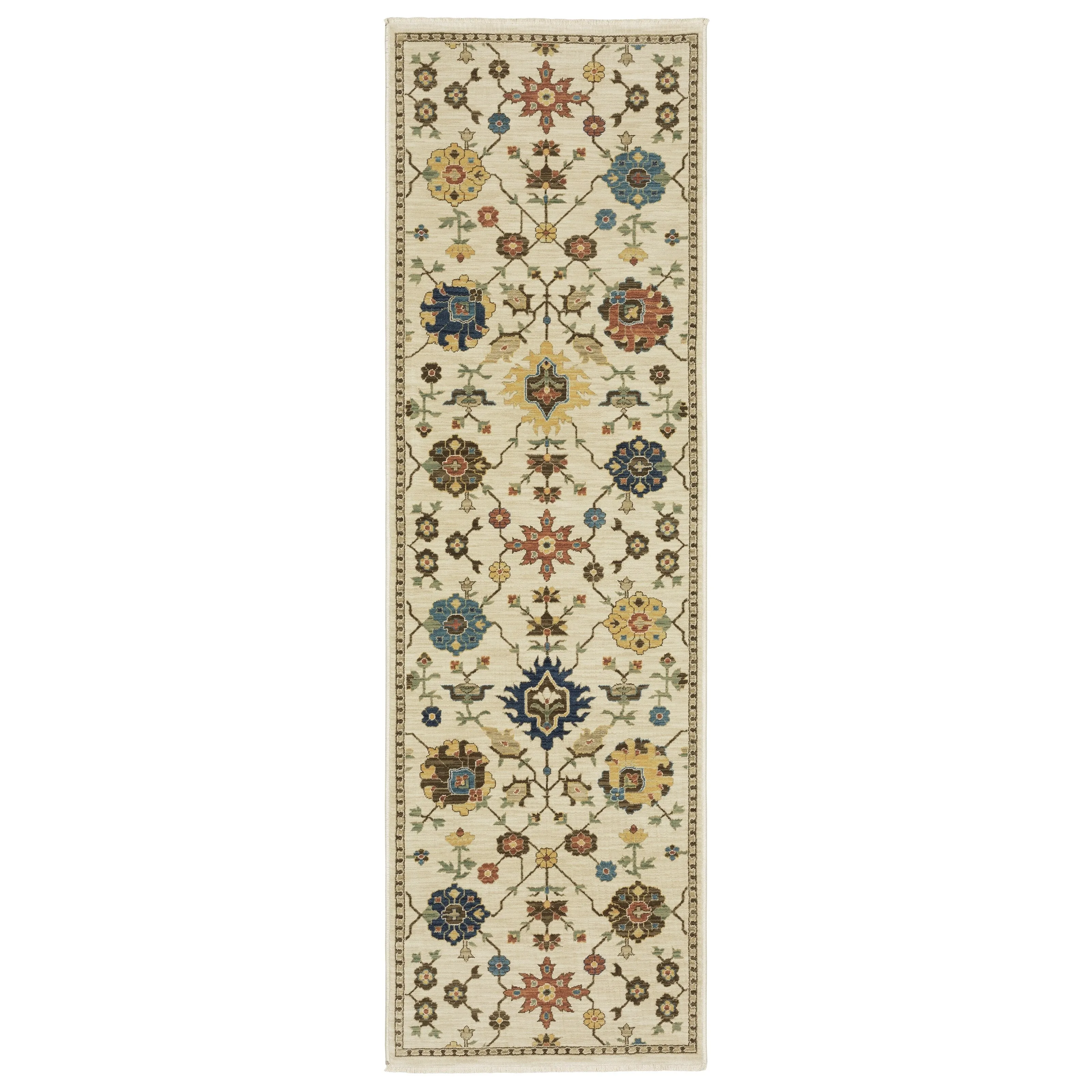 Style Haven Federica Bohemian Oriental Fringe Edge Area Rug