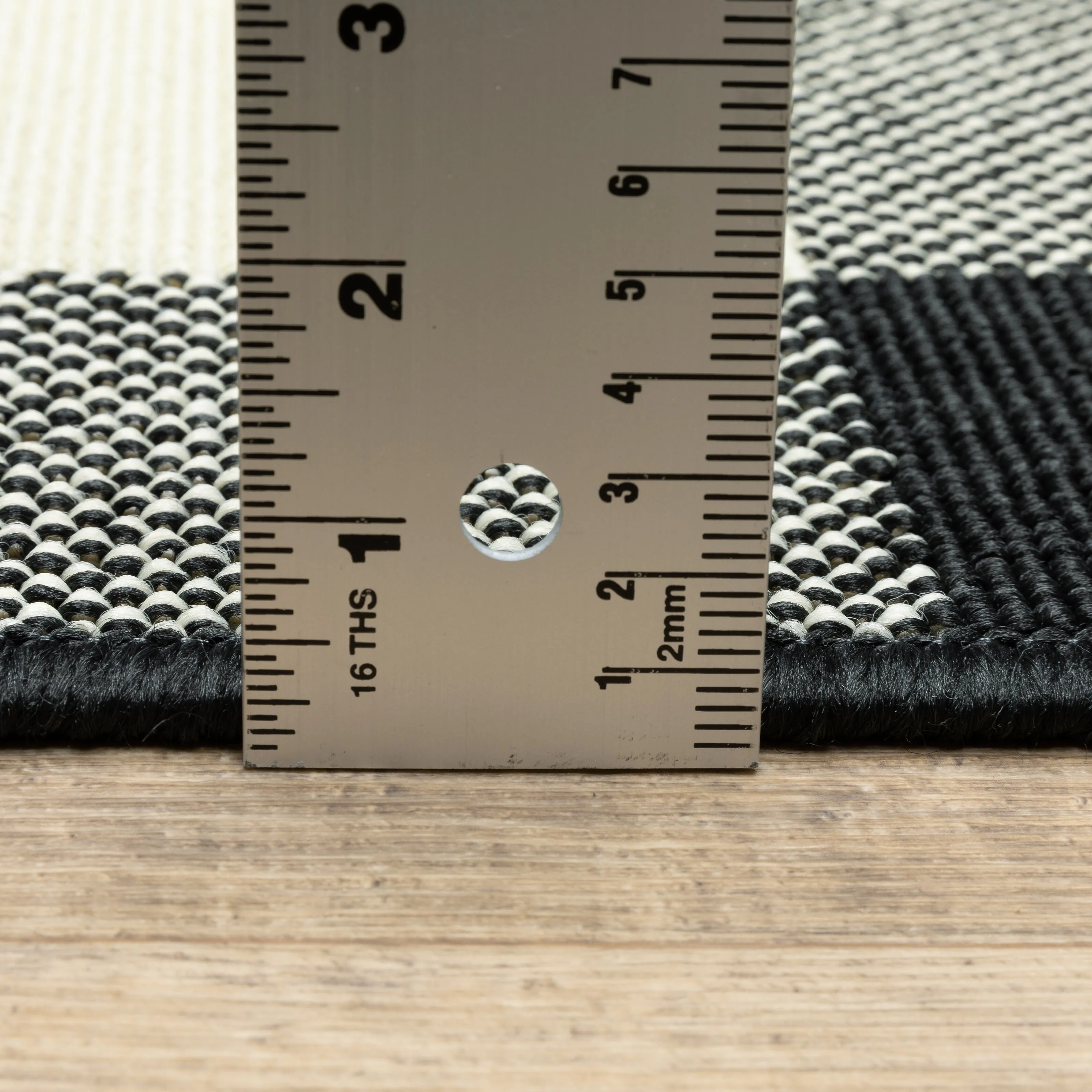 Style Haven Gingham Check Indoor/Outdoor Area Rug..