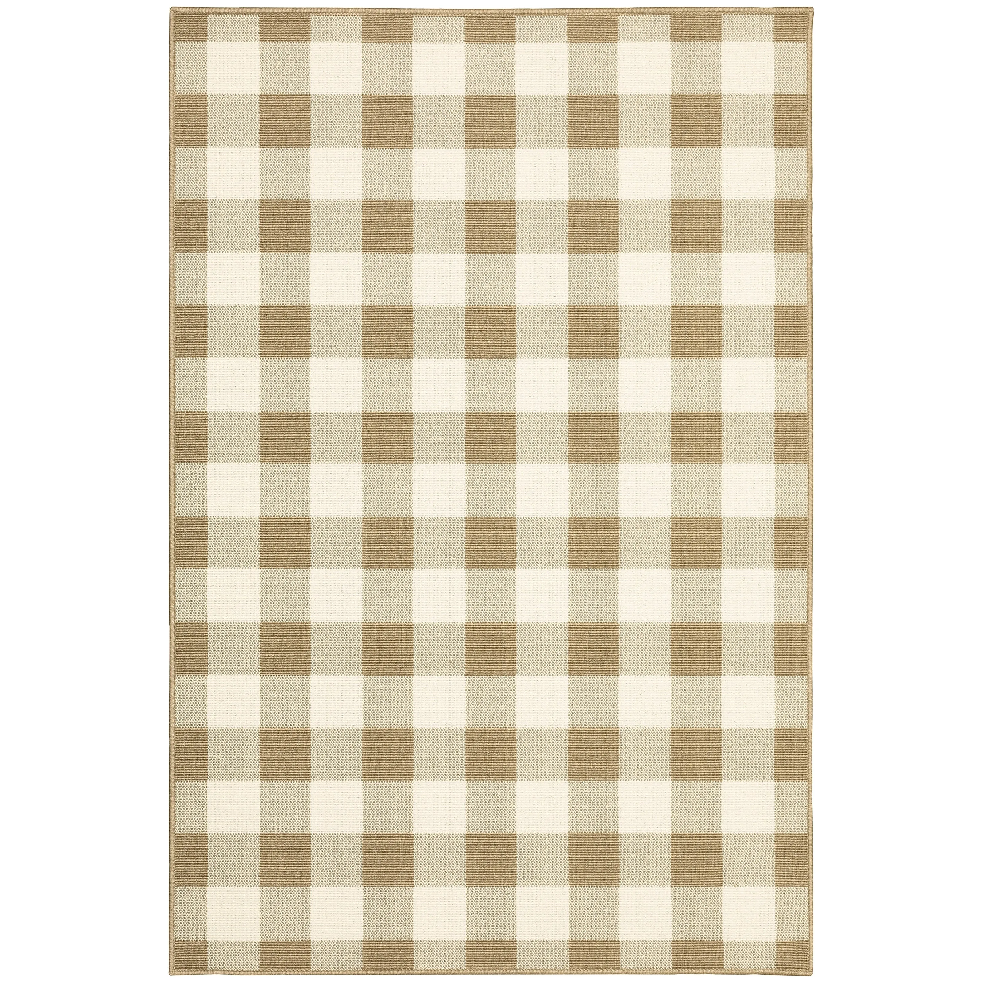 Style Haven Gingham Check Indoor/Outdoor Area Rug..