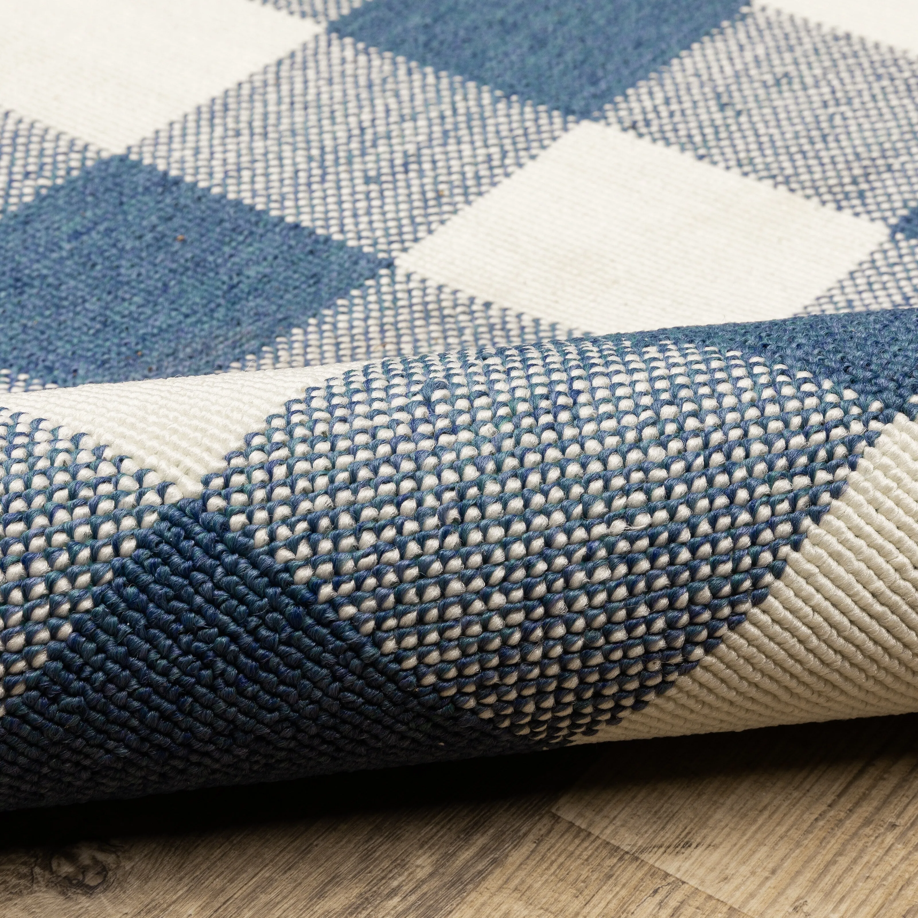 Style Haven Gingham Check Indoor/Outdoor Area Rug..