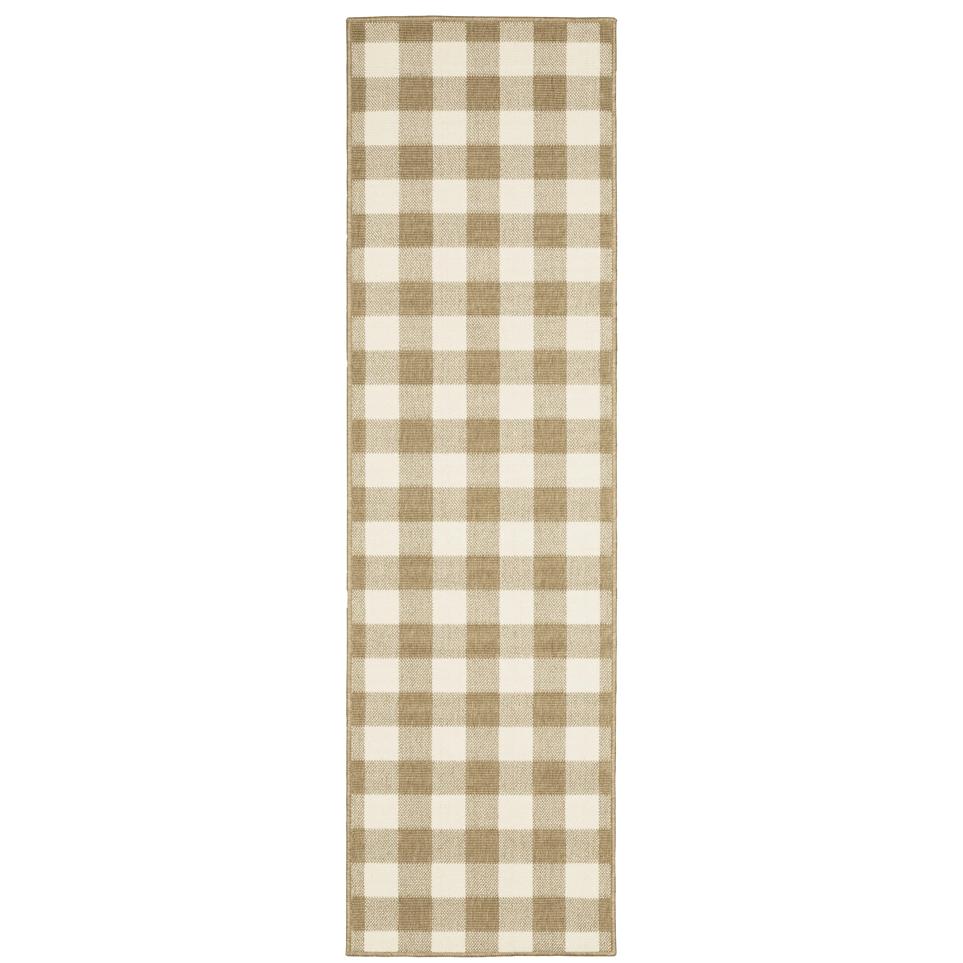 Style Haven Gingham Check Indoor/Outdoor Area Rug..