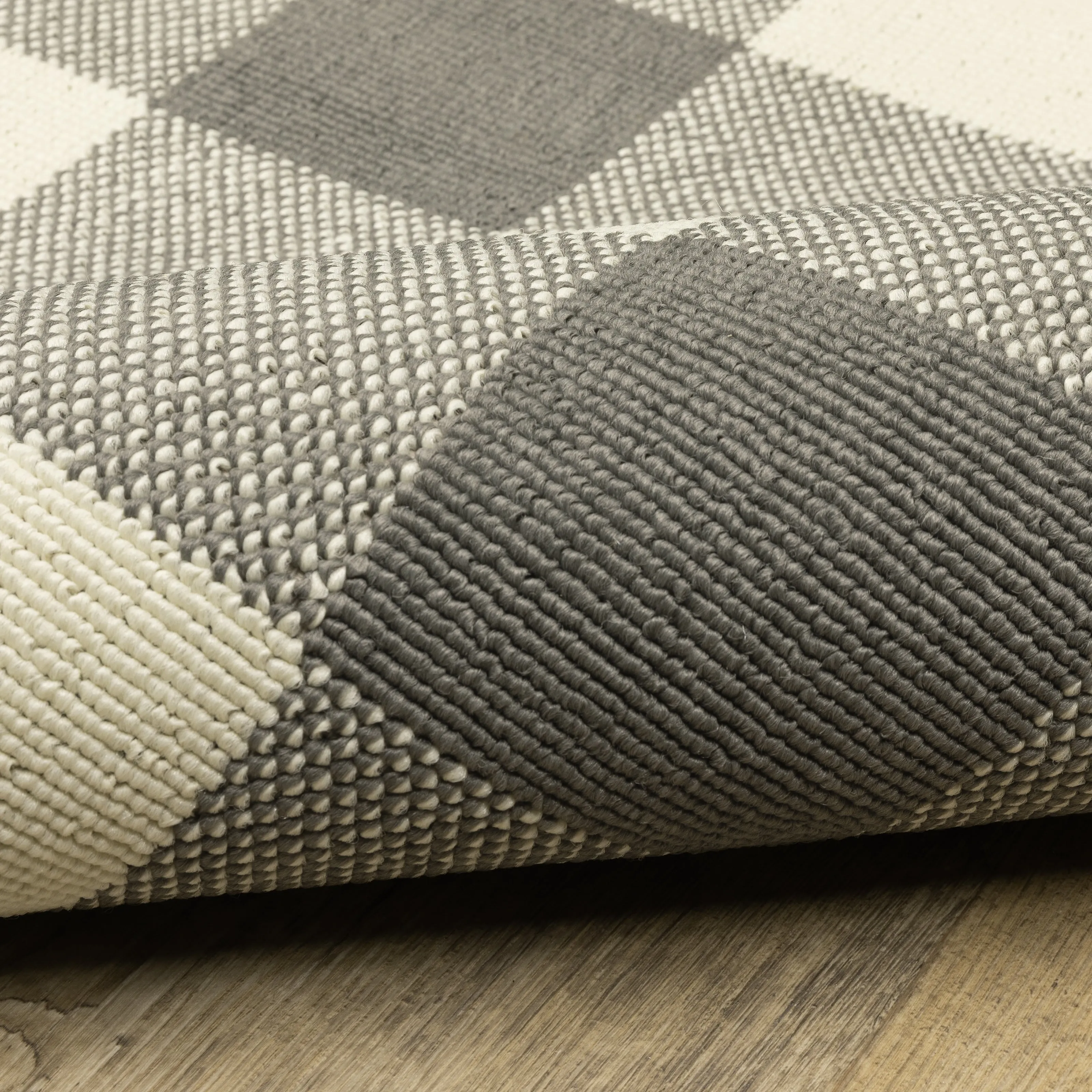 Style Haven Gingham Check Indoor/Outdoor Area Rug..