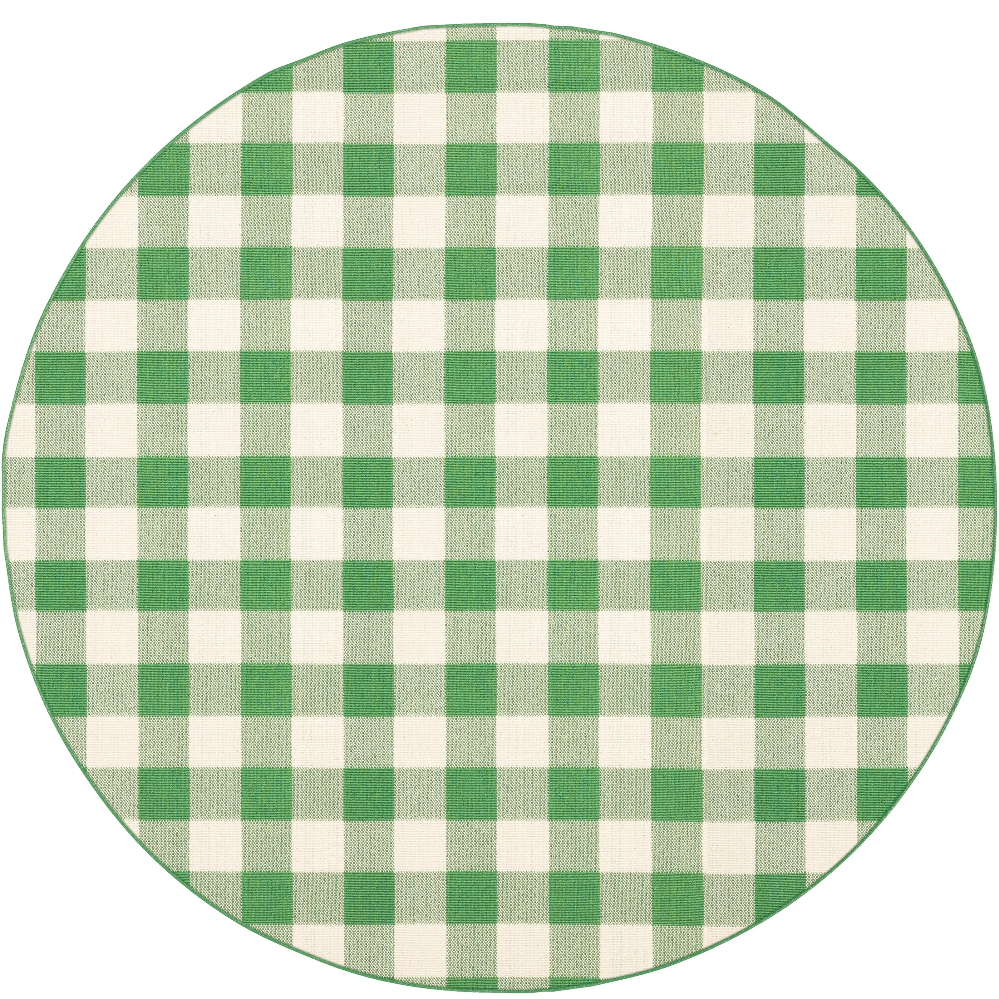 Style Haven Gingham Check Indoor/Outdoor Area Rug..