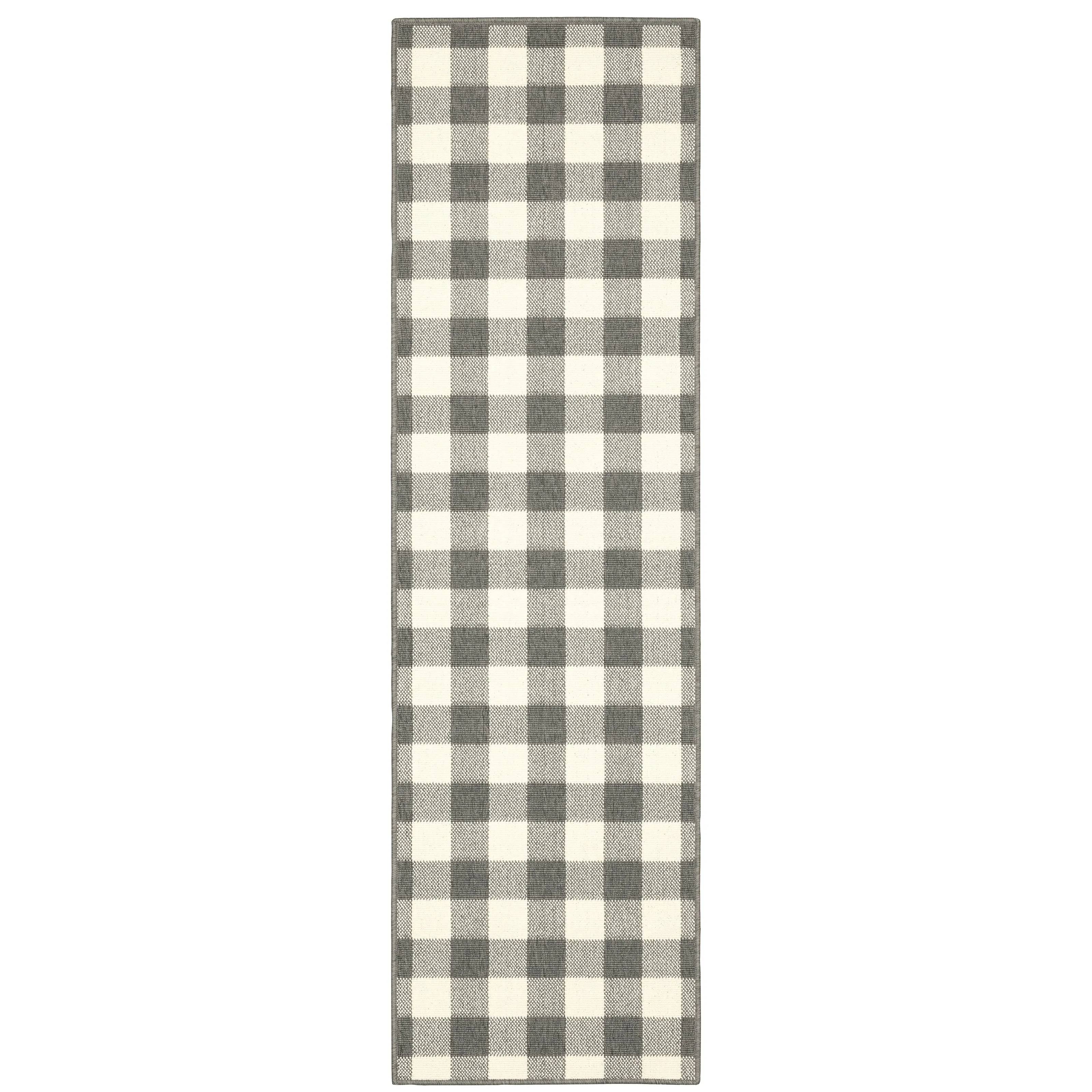 Style Haven Gingham Check Indoor/Outdoor Area Rug..