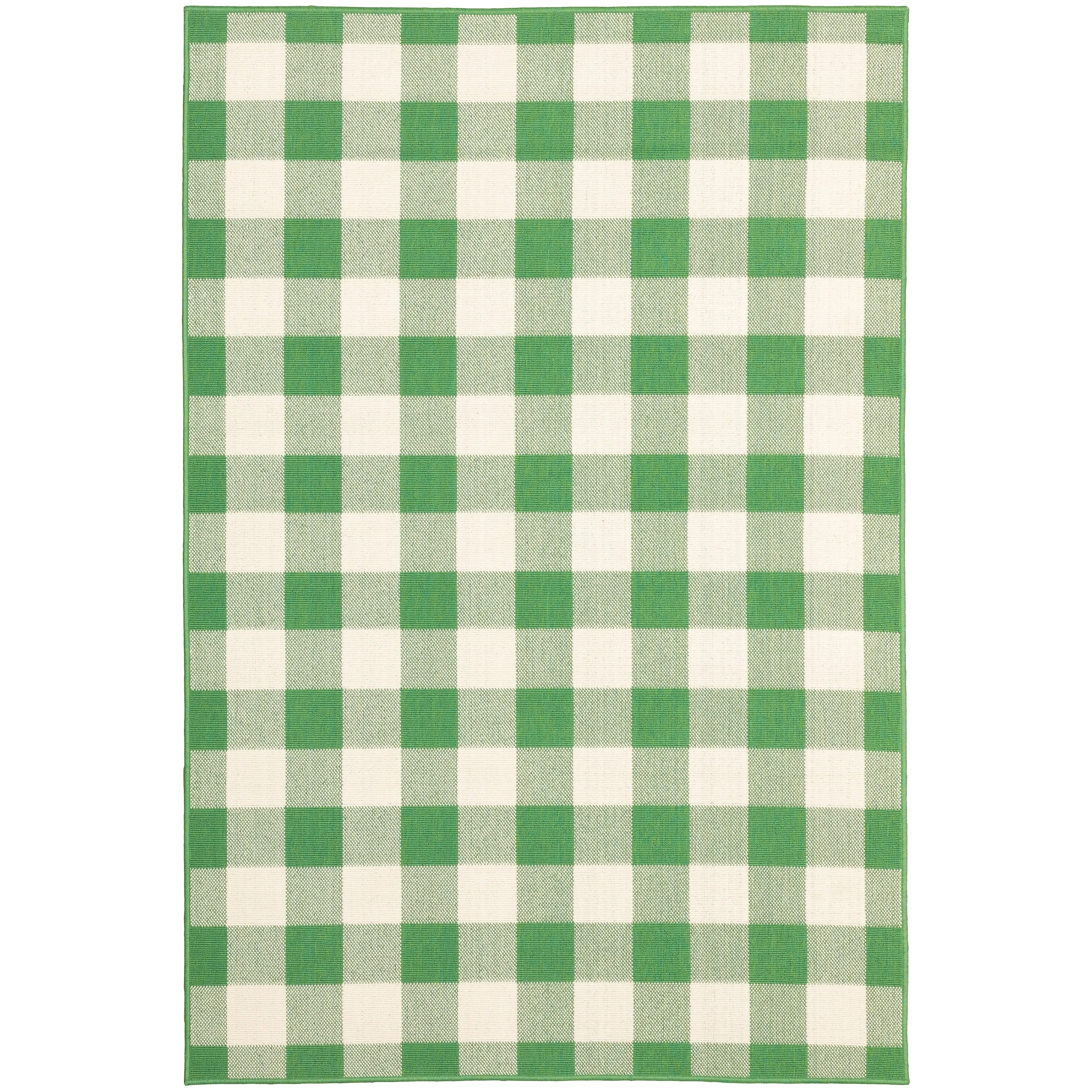 Style Haven Gingham Check Indoor/Outdoor Area Rug..