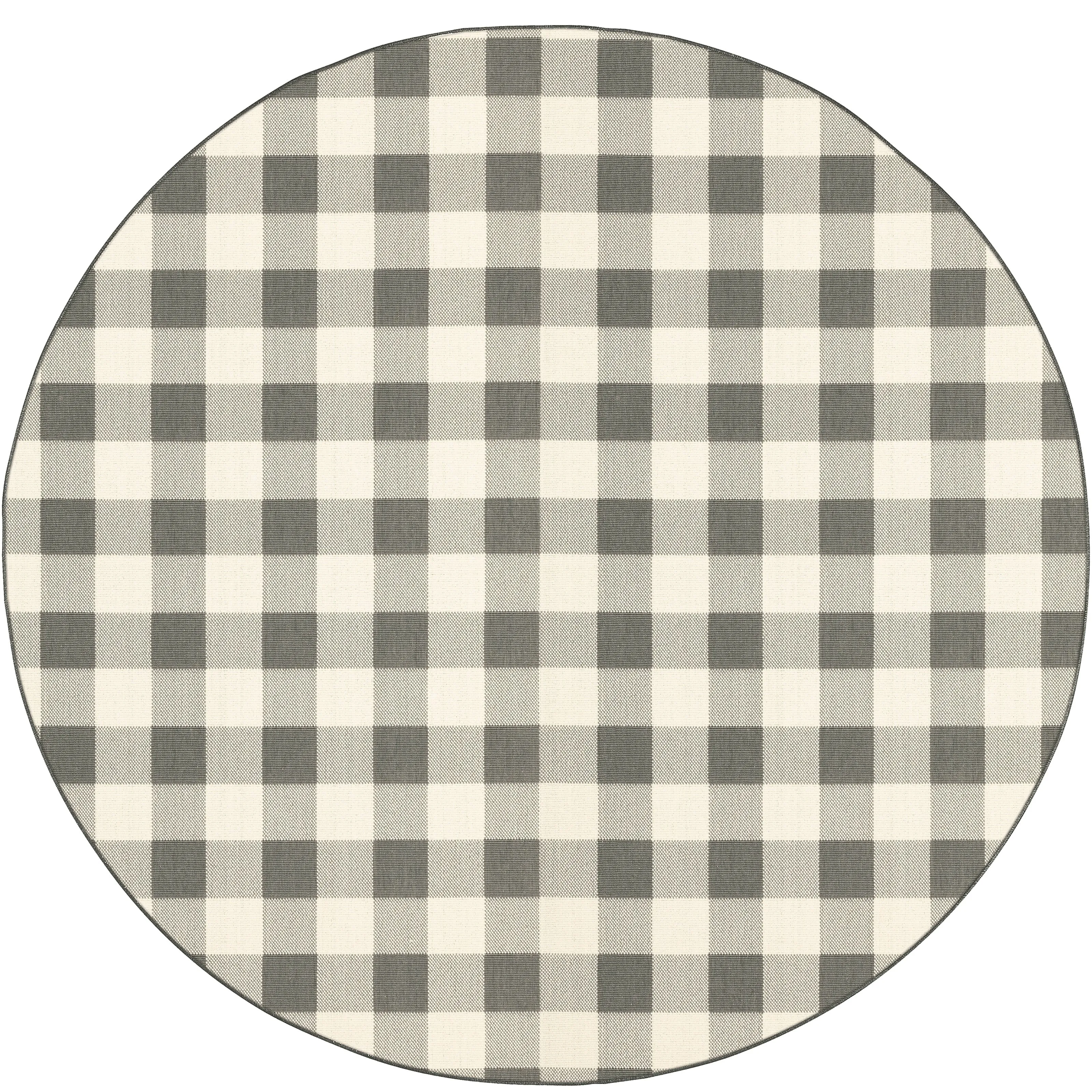 Style Haven Gingham Check Indoor/Outdoor Area Rug..