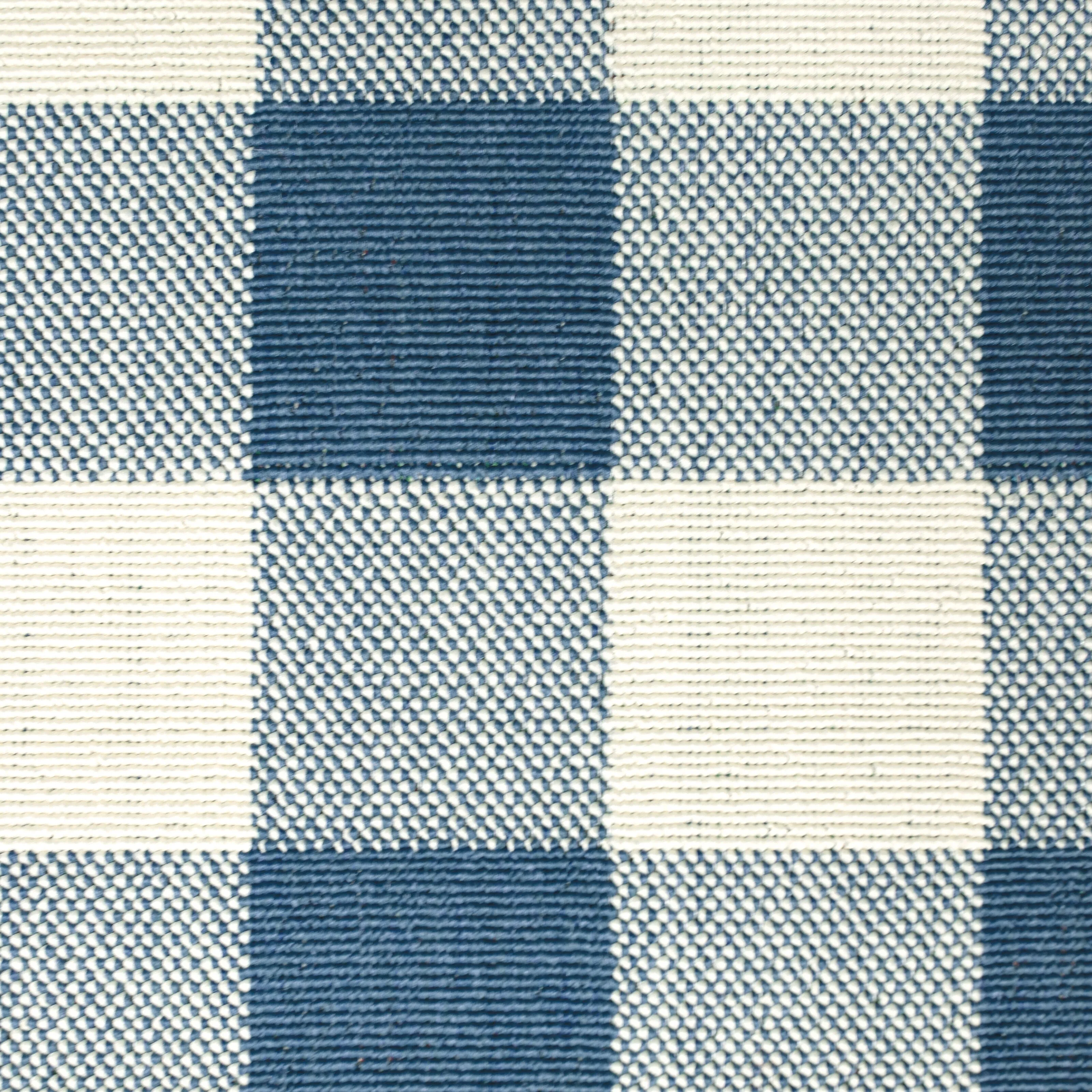 Style Haven Gingham Check Indoor/Outdoor Area Rug..