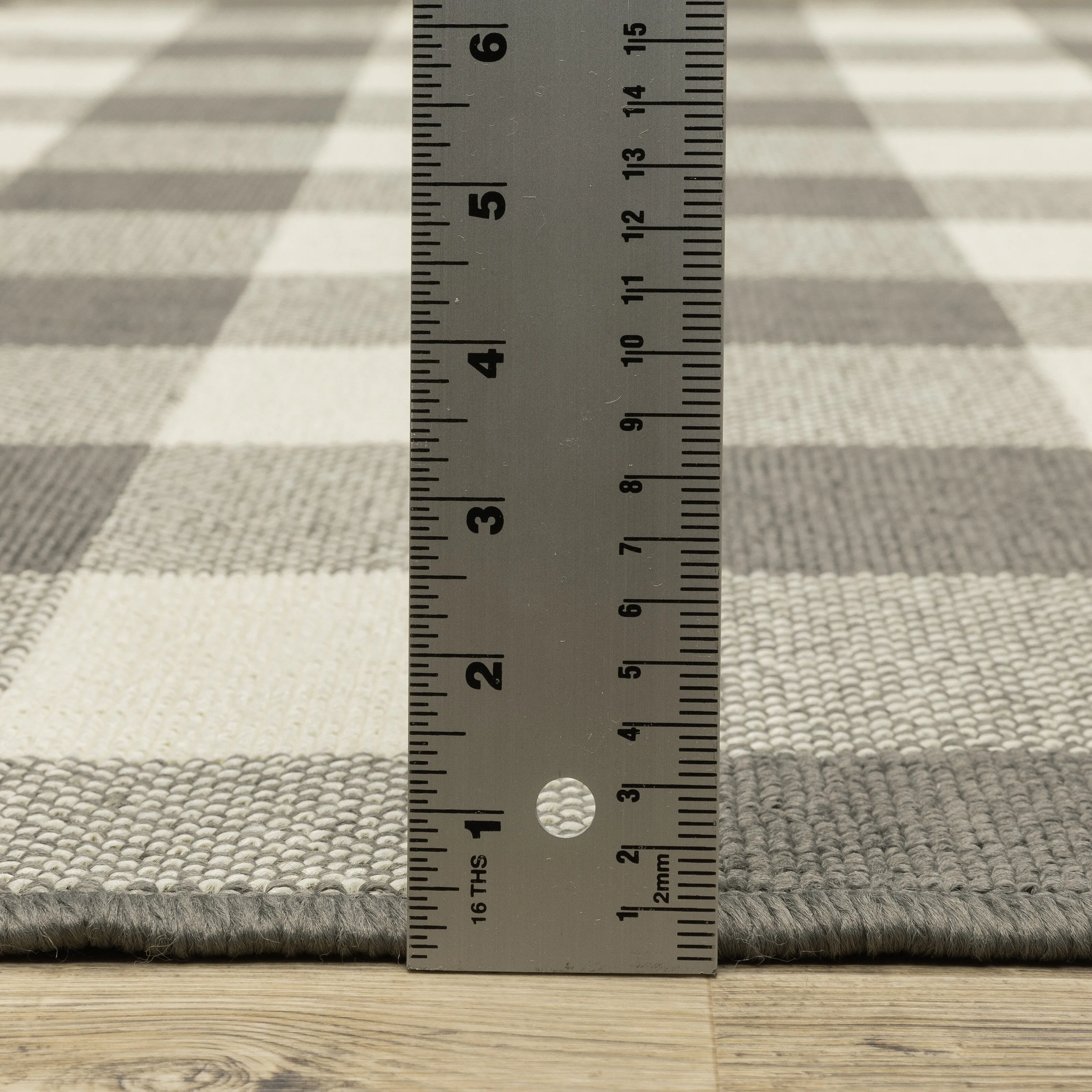 Style Haven Gingham Check Indoor/Outdoor Area Rug..