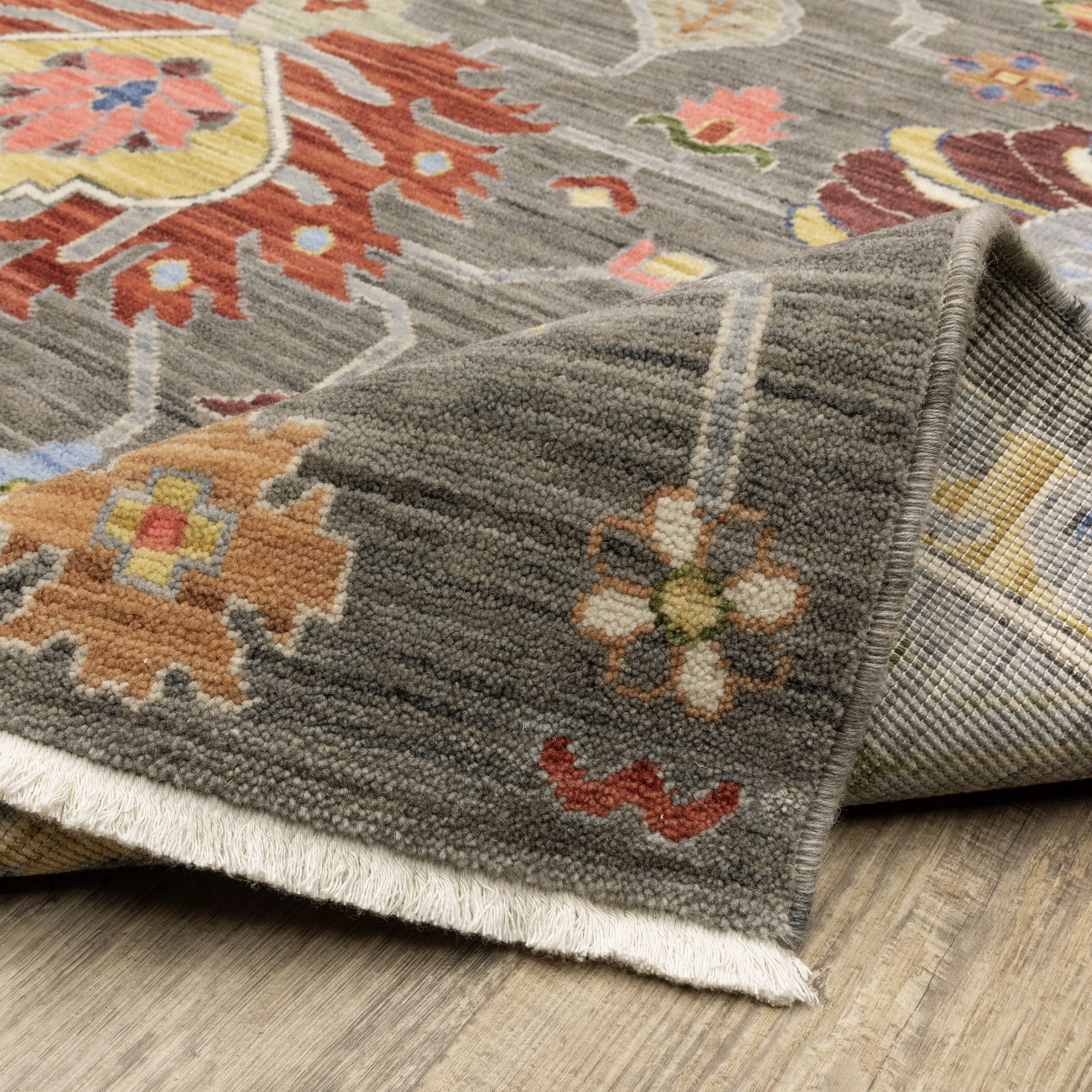 Style Haven Lawson Classic Bohemian Wool Fringe Edge Area Rug