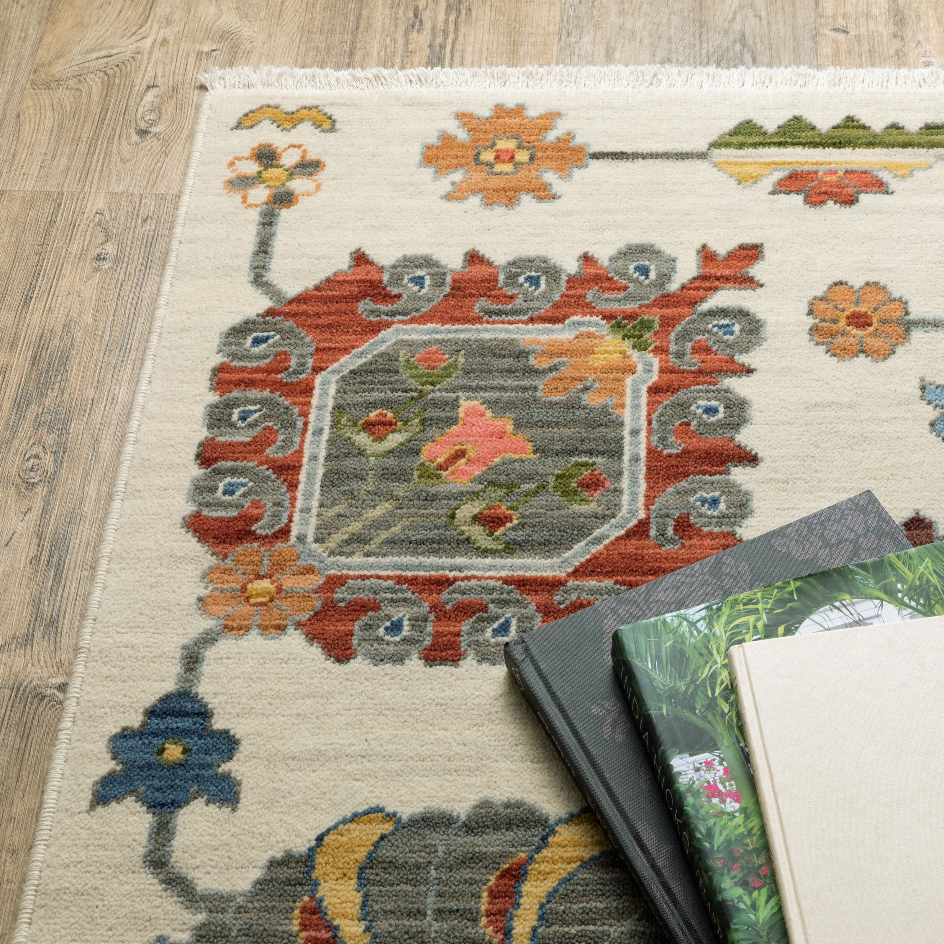 Style Haven Lawson Classic Bohemian Wool Fringe Edge Area Rug