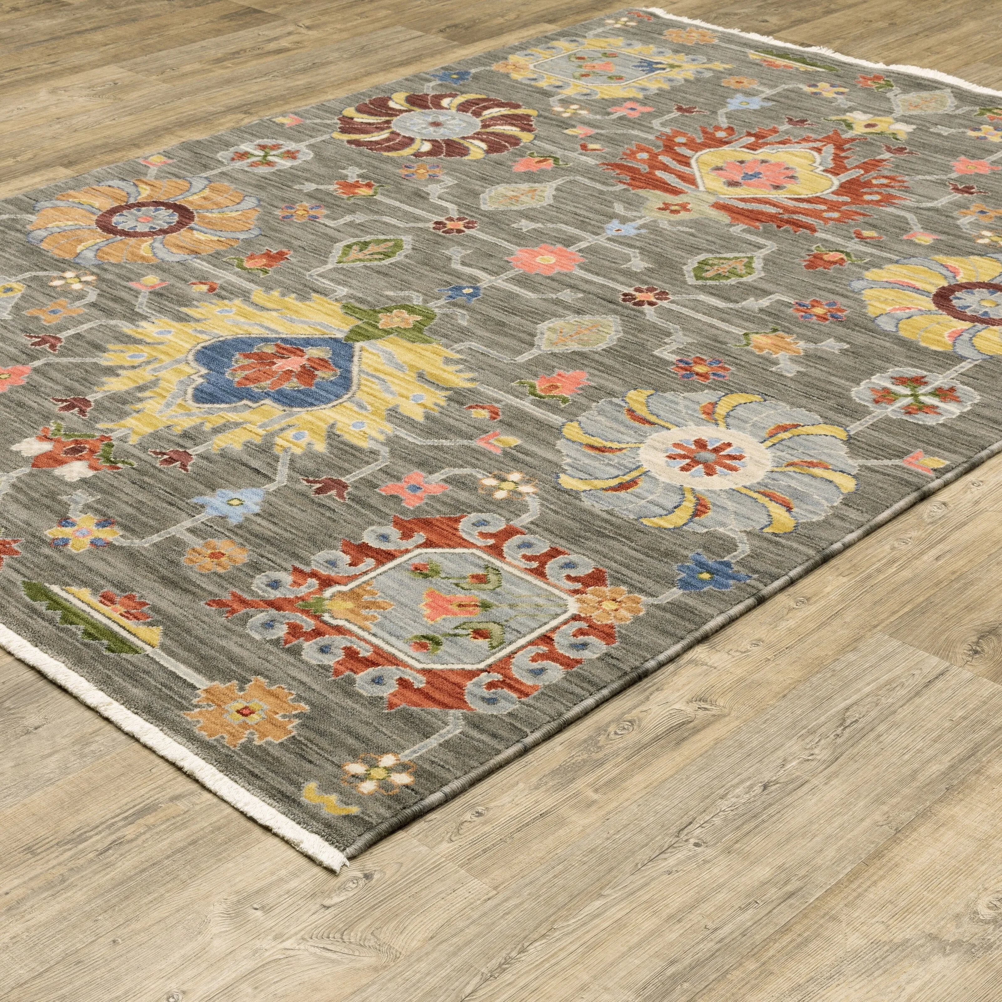 Style Haven Lawson Classic Bohemian Wool Fringe Edge Area Rug