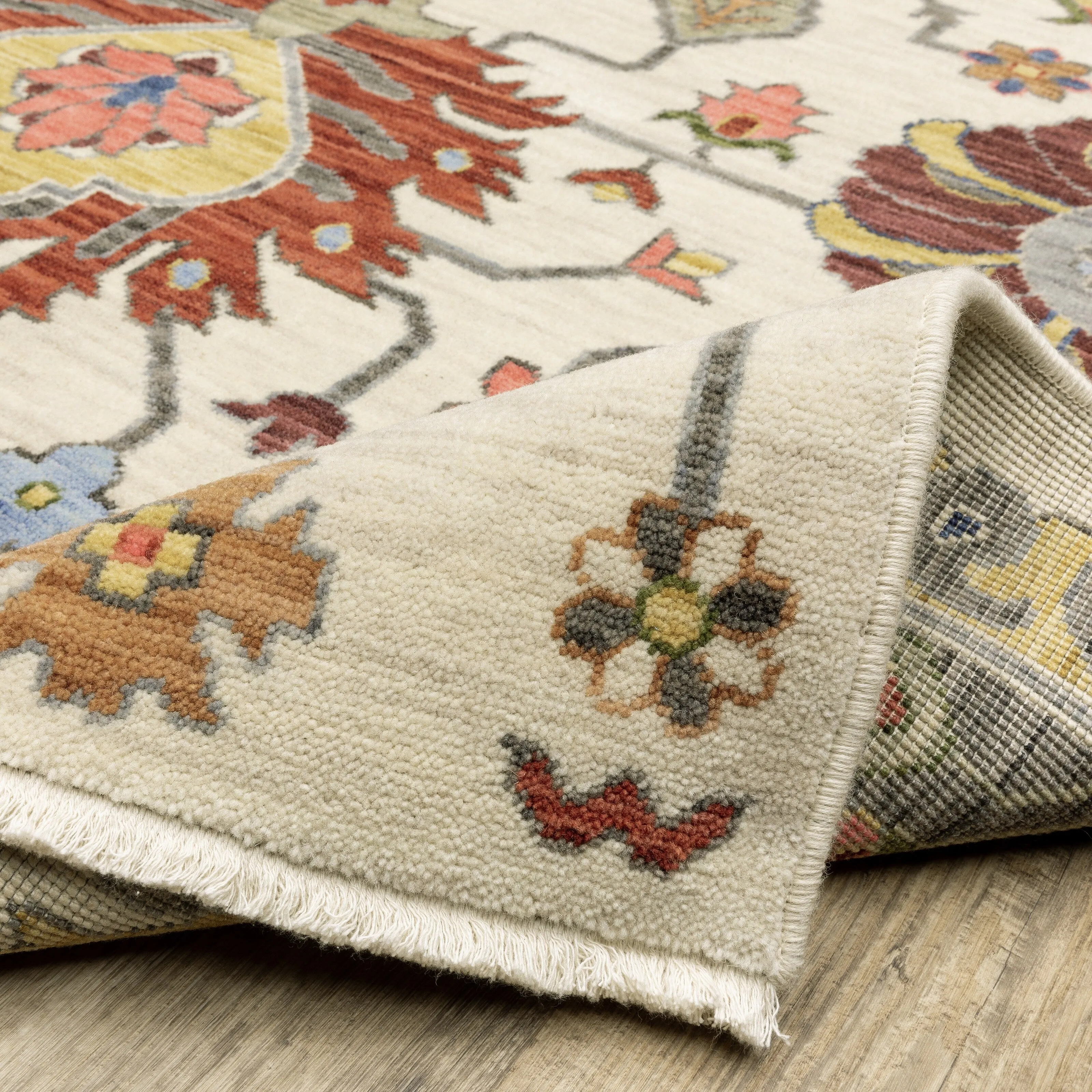 Style Haven Lawson Classic Bohemian Wool Fringe Edge Area Rug