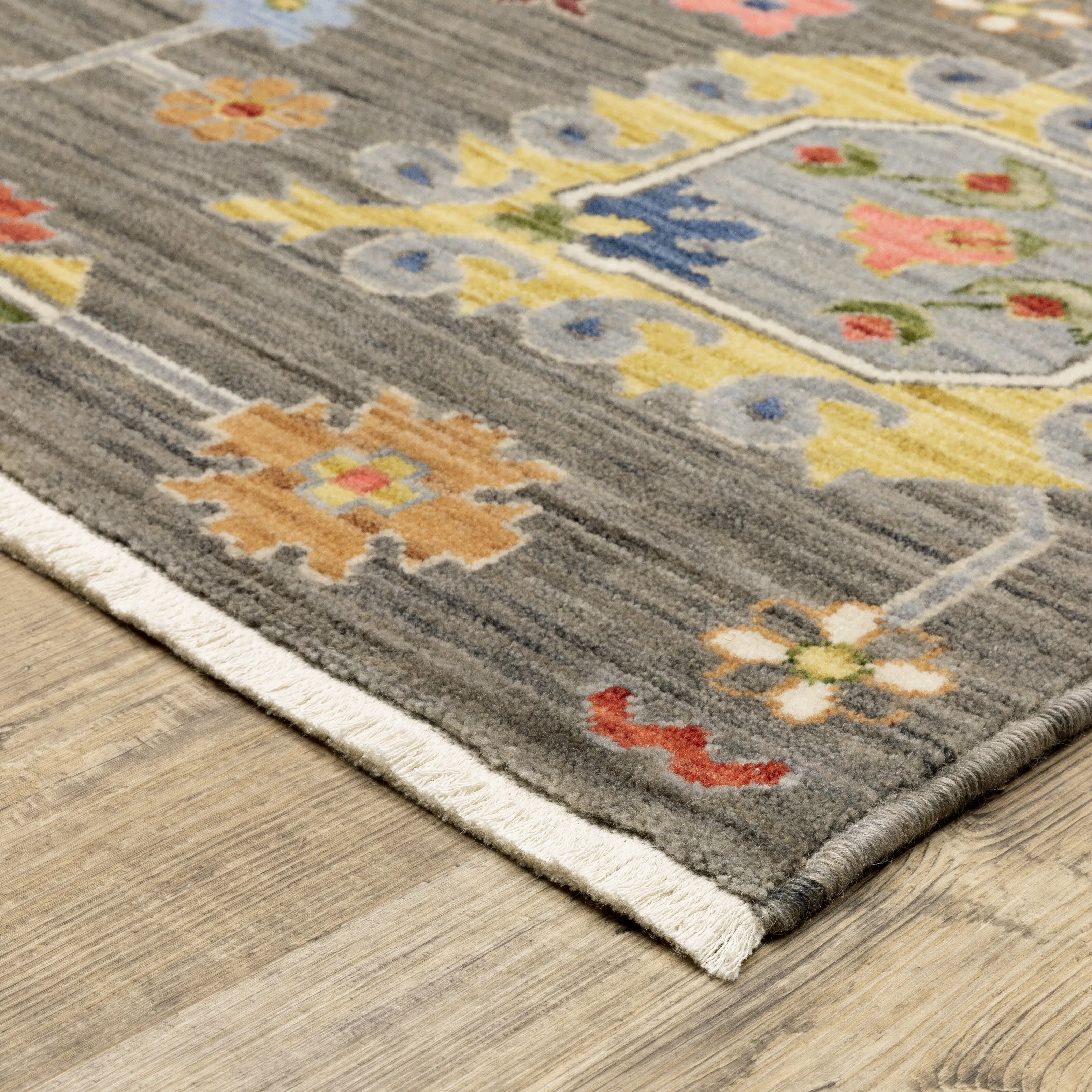 Style Haven Lawson Classic Bohemian Wool Fringe Edge Area Rug